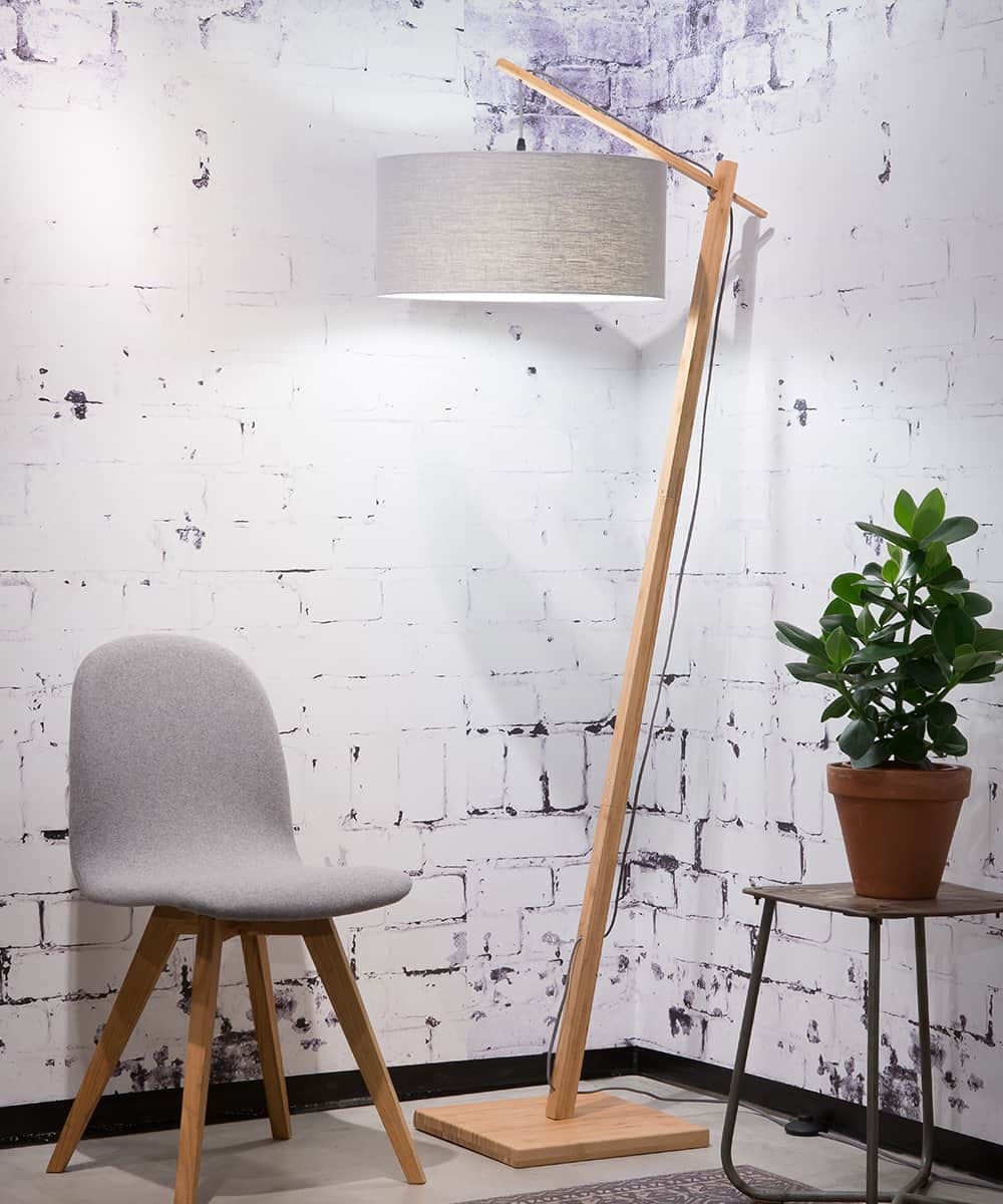 Floor Lamp - ANDES - Bamboo/Linen