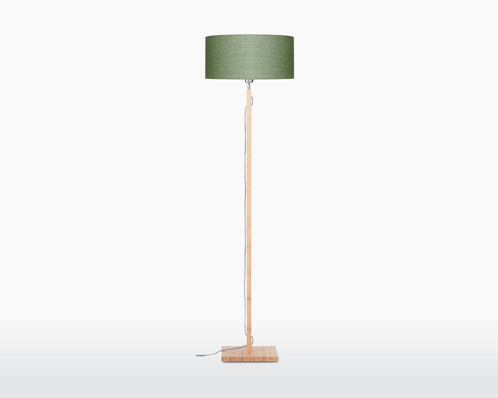 good mojo floor lamp fuji bamboo linen green on webshop wooden amsterdam.jpg
