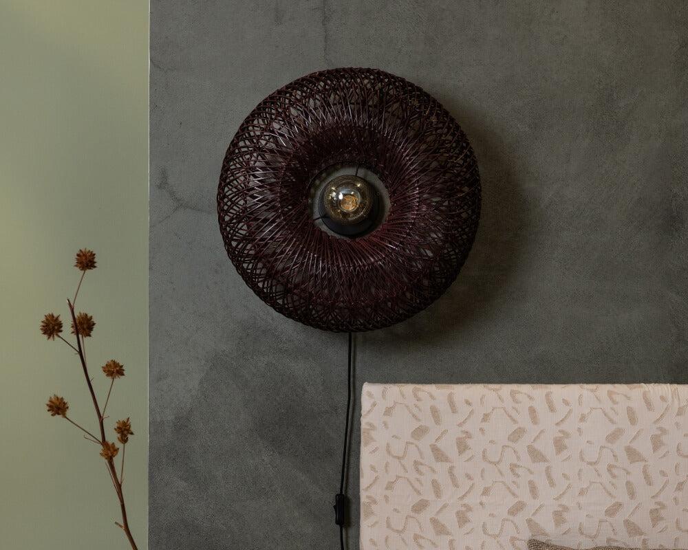 good&mojo arizona rotan 50cm burgundy small wooden amsterdam lifestyle urban good&mojo arizona rotan 70cm natural large wooden amsterdam lifestyle urban ariw011bu 5