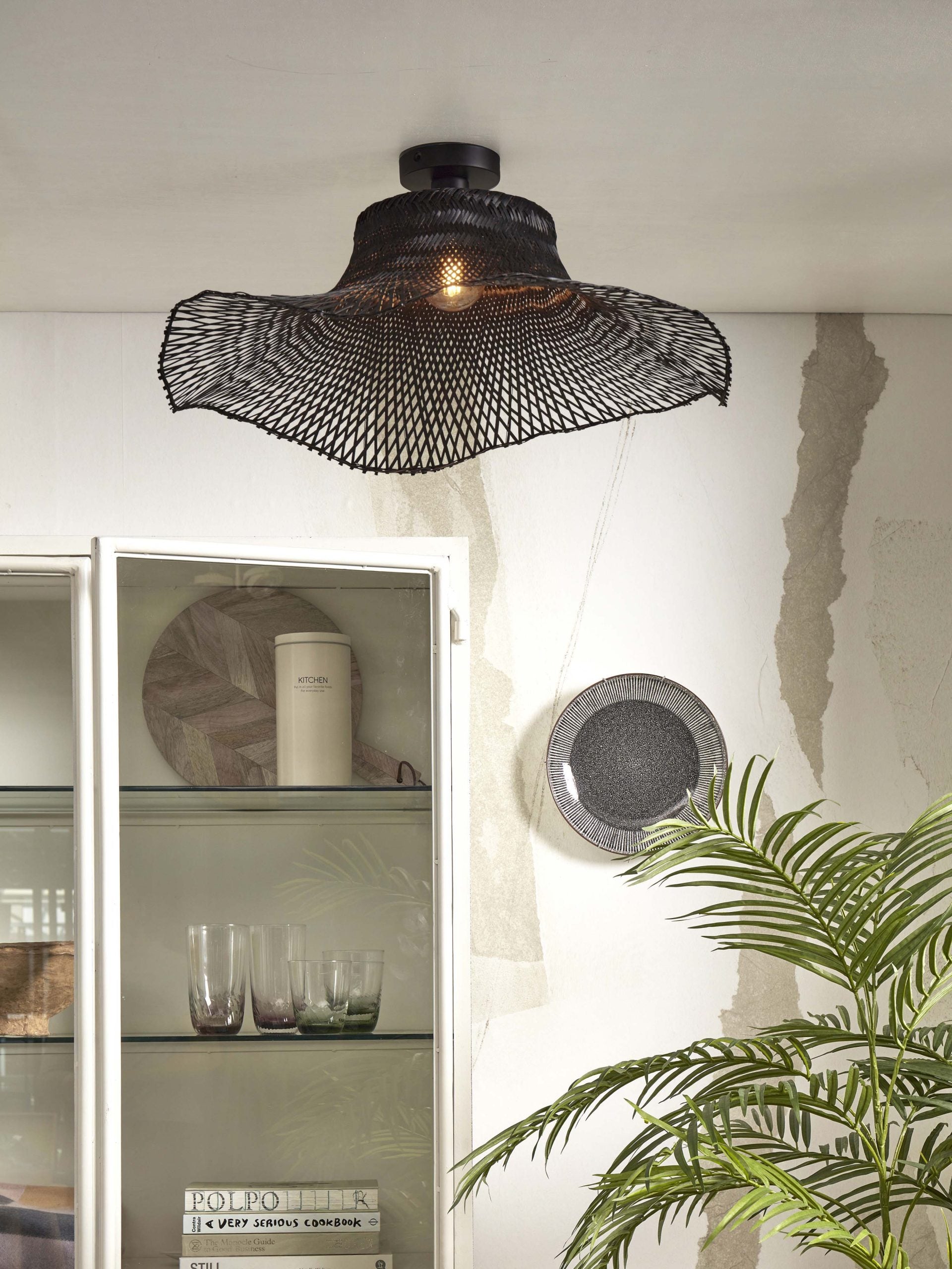 Ceiling Lamp - IBIZA - Bamboo - Wavy