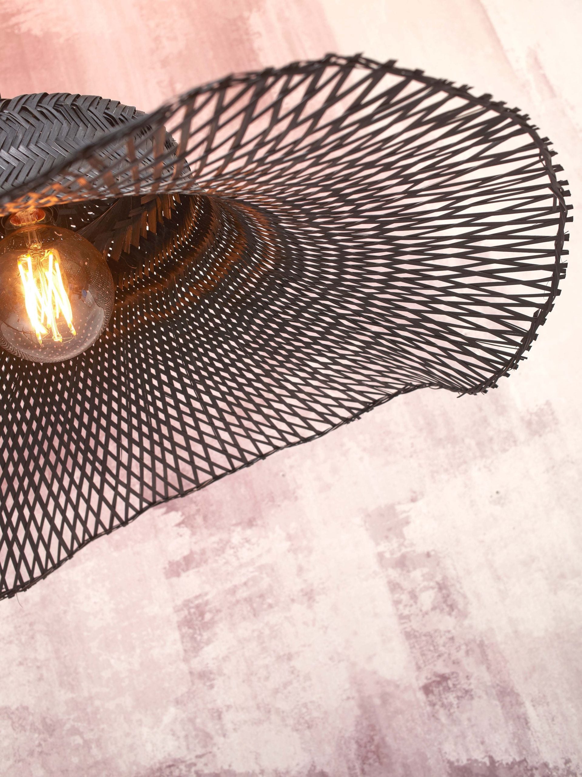 Ceiling Lamp - IBIZA - Bamboo - Wavy