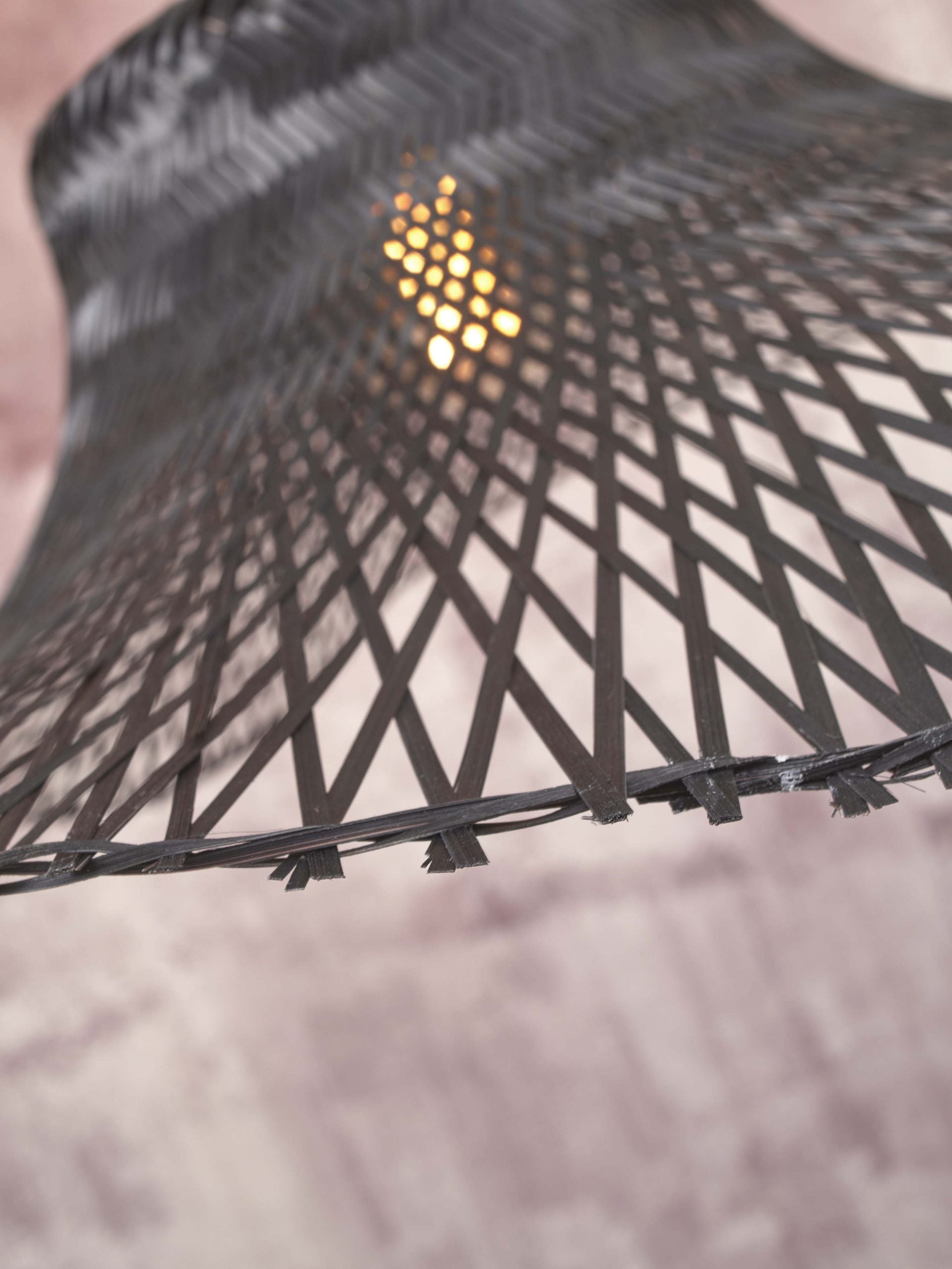 Ceiling Lamp - IBIZA - Bamboo - Wavy