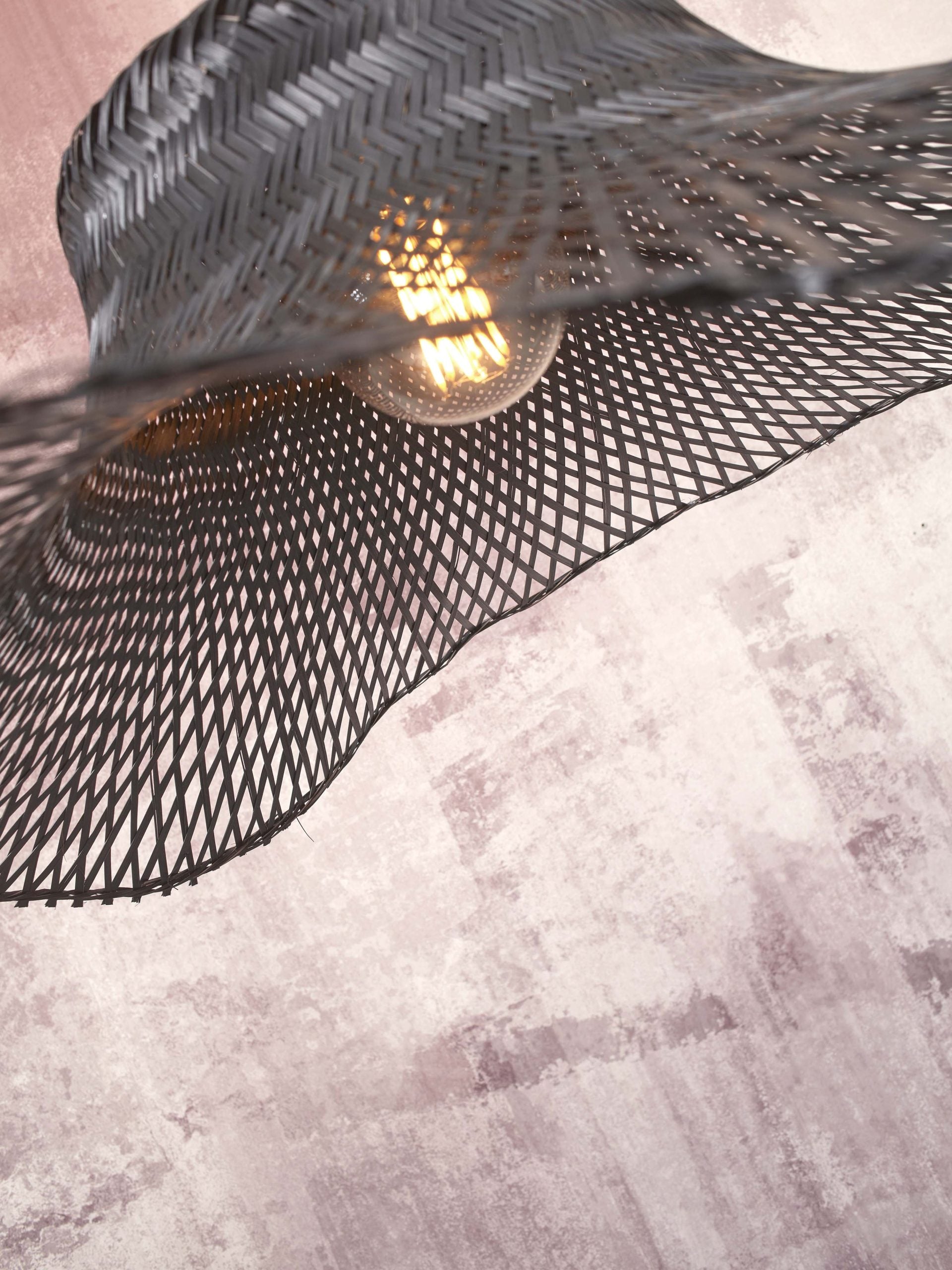 Hanging Lamp - IBIZA - Bamboo - Wavy