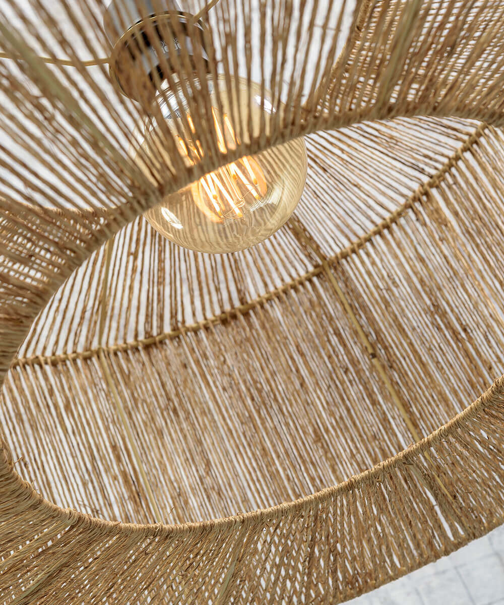Hanging Lamp - IGUAZU - Jute - Round