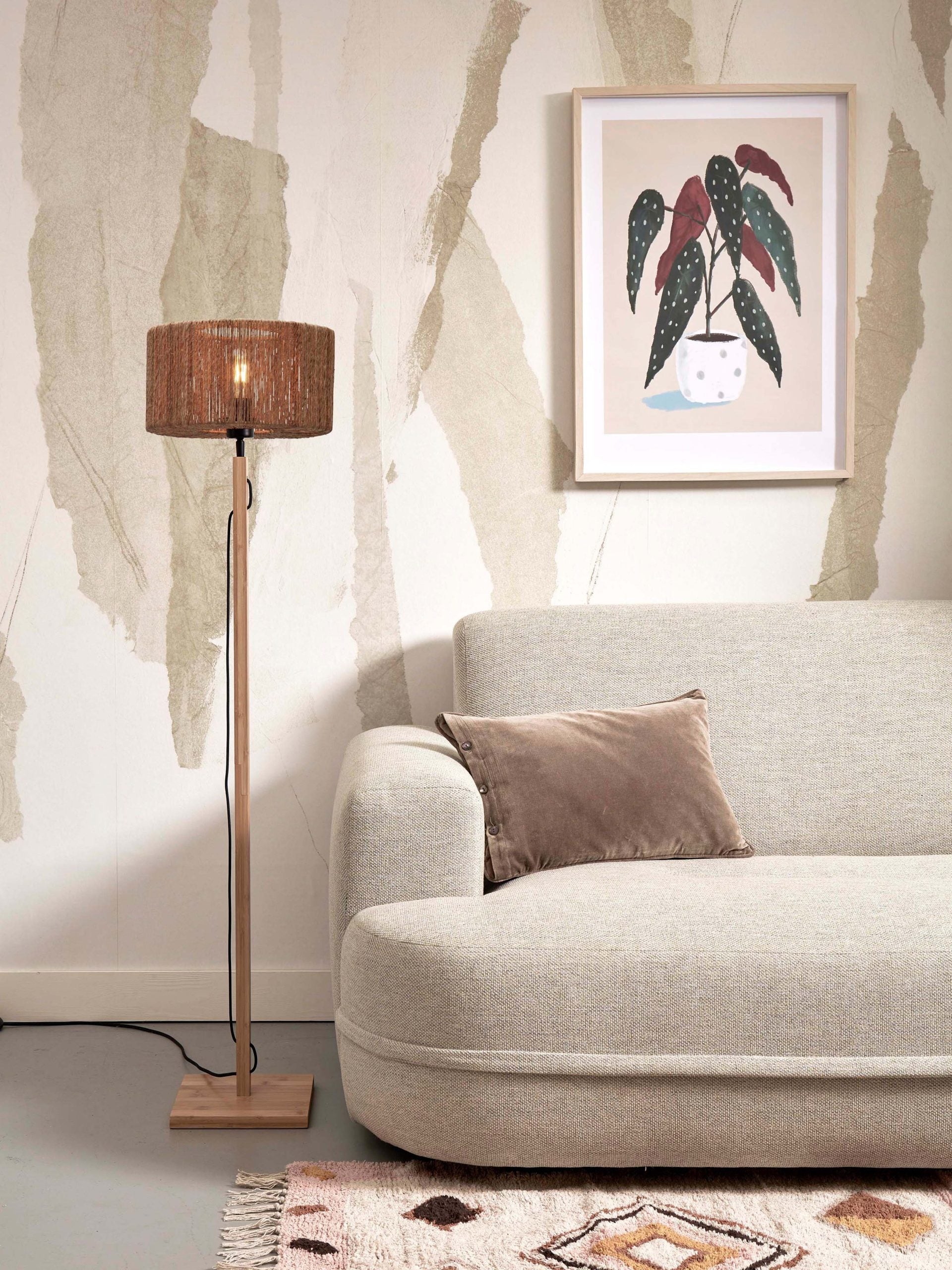 Floor Lamp - IGUAZU - Straight - Bamboo