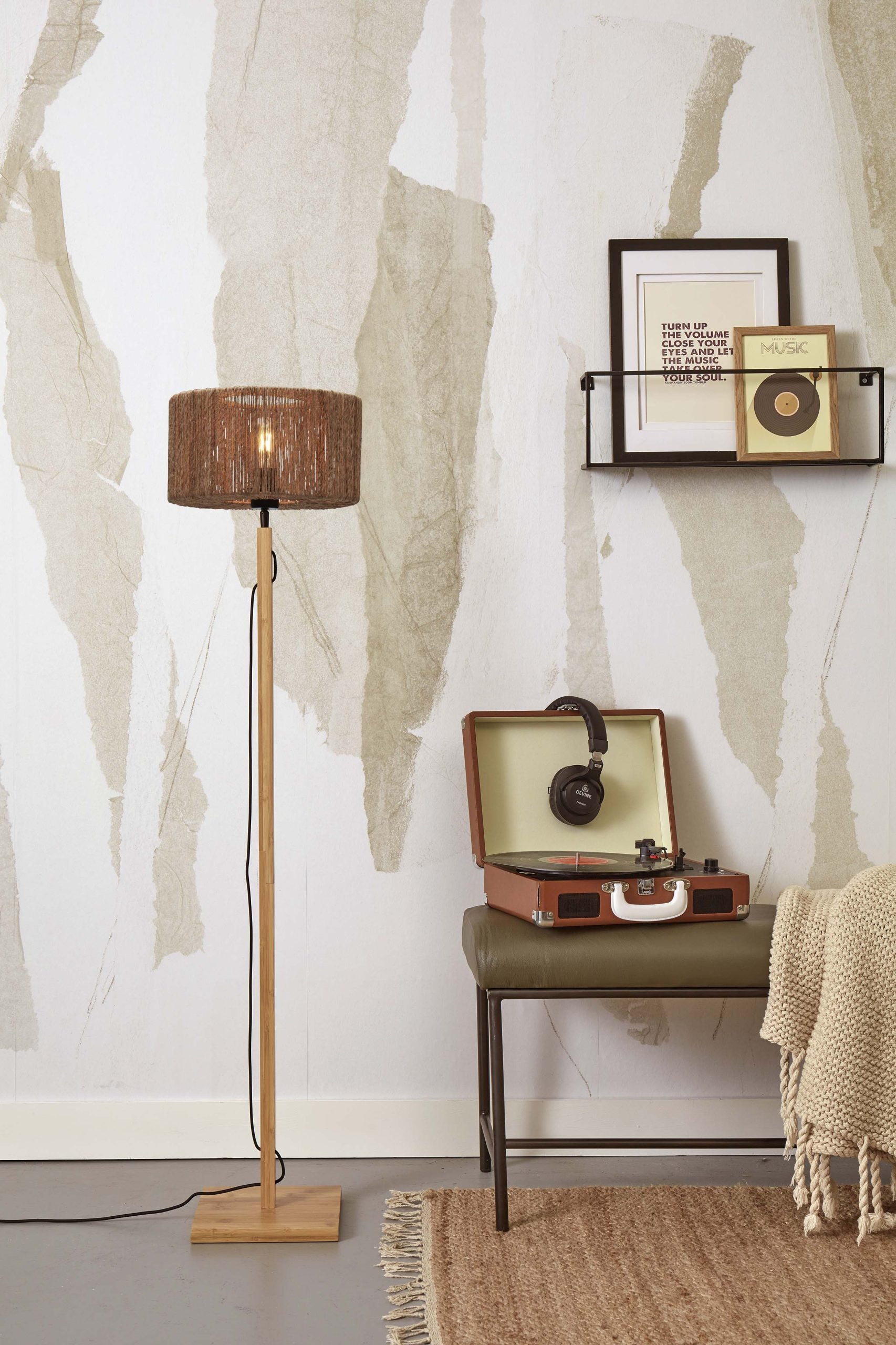Floor Lamp - IGUAZU - Straight - Bamboo