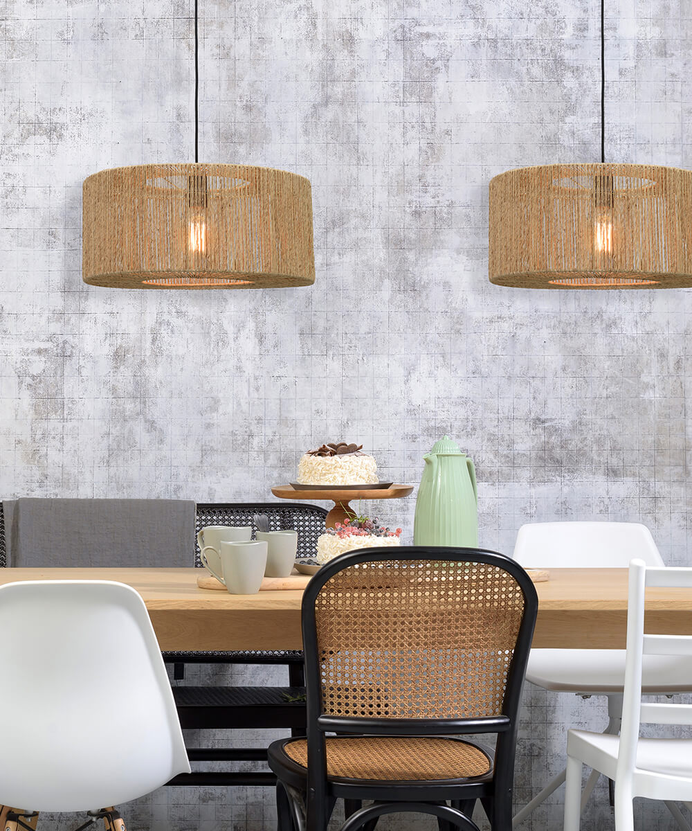 Hanging Lamp - IGUAZU - Jute - Round