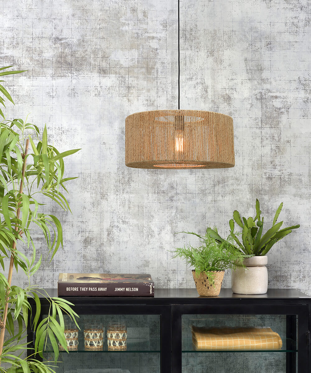 Hanging Lamp - IGUAZU - Jute - Round