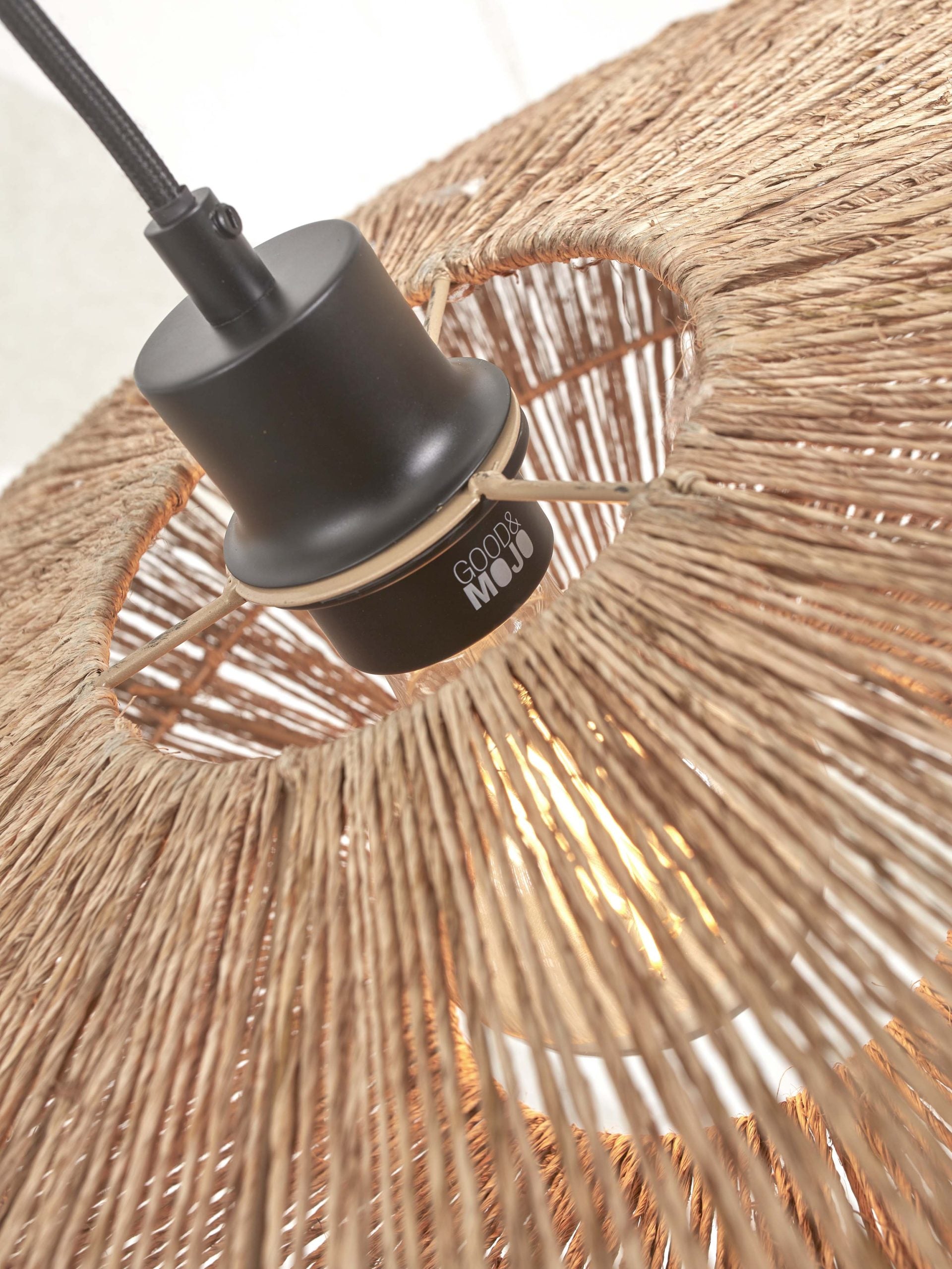 Hanging Lamp - IGUAZU - Jute / Disc