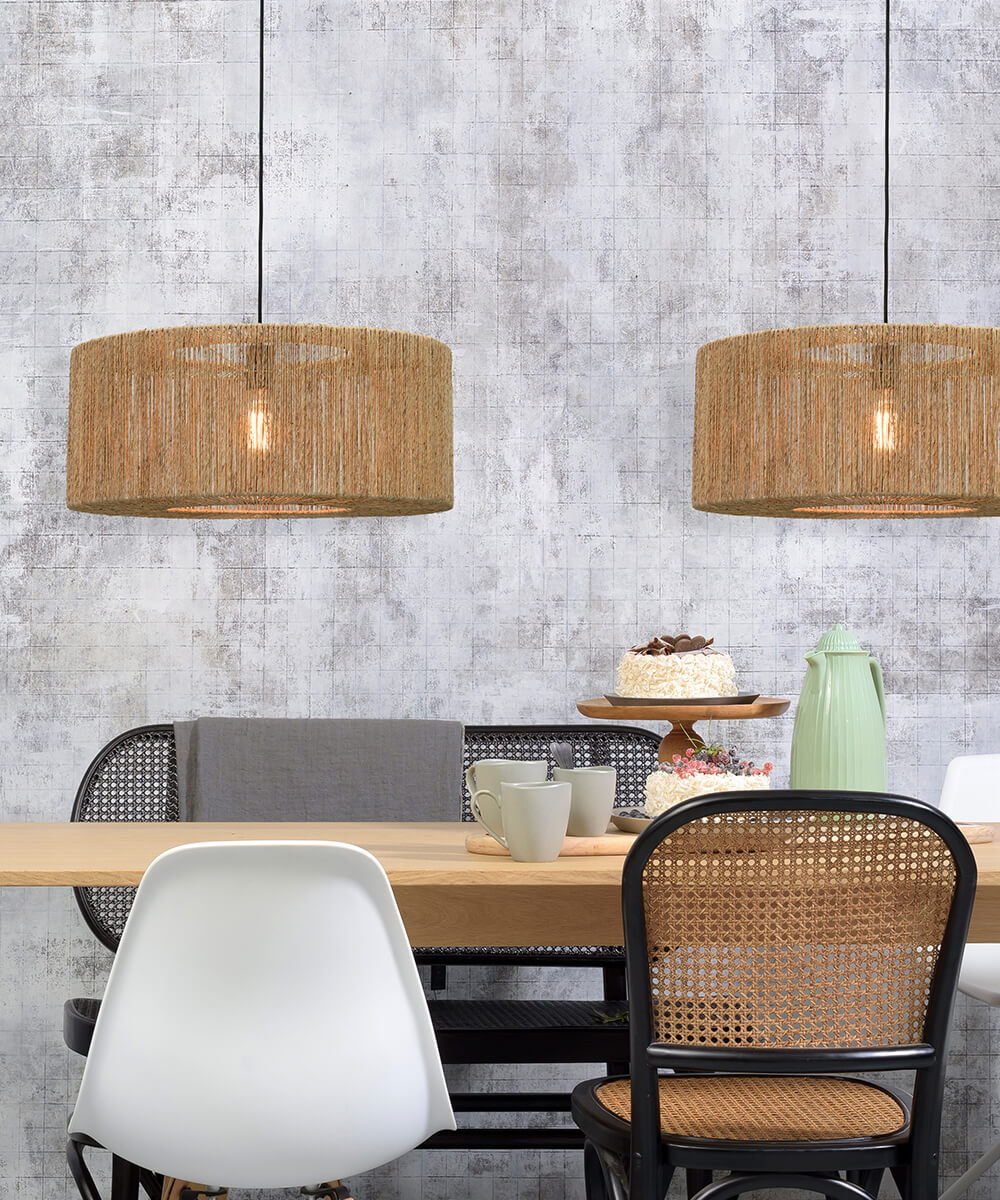 Hanging Lamp - IGUAZU - Jute - Round