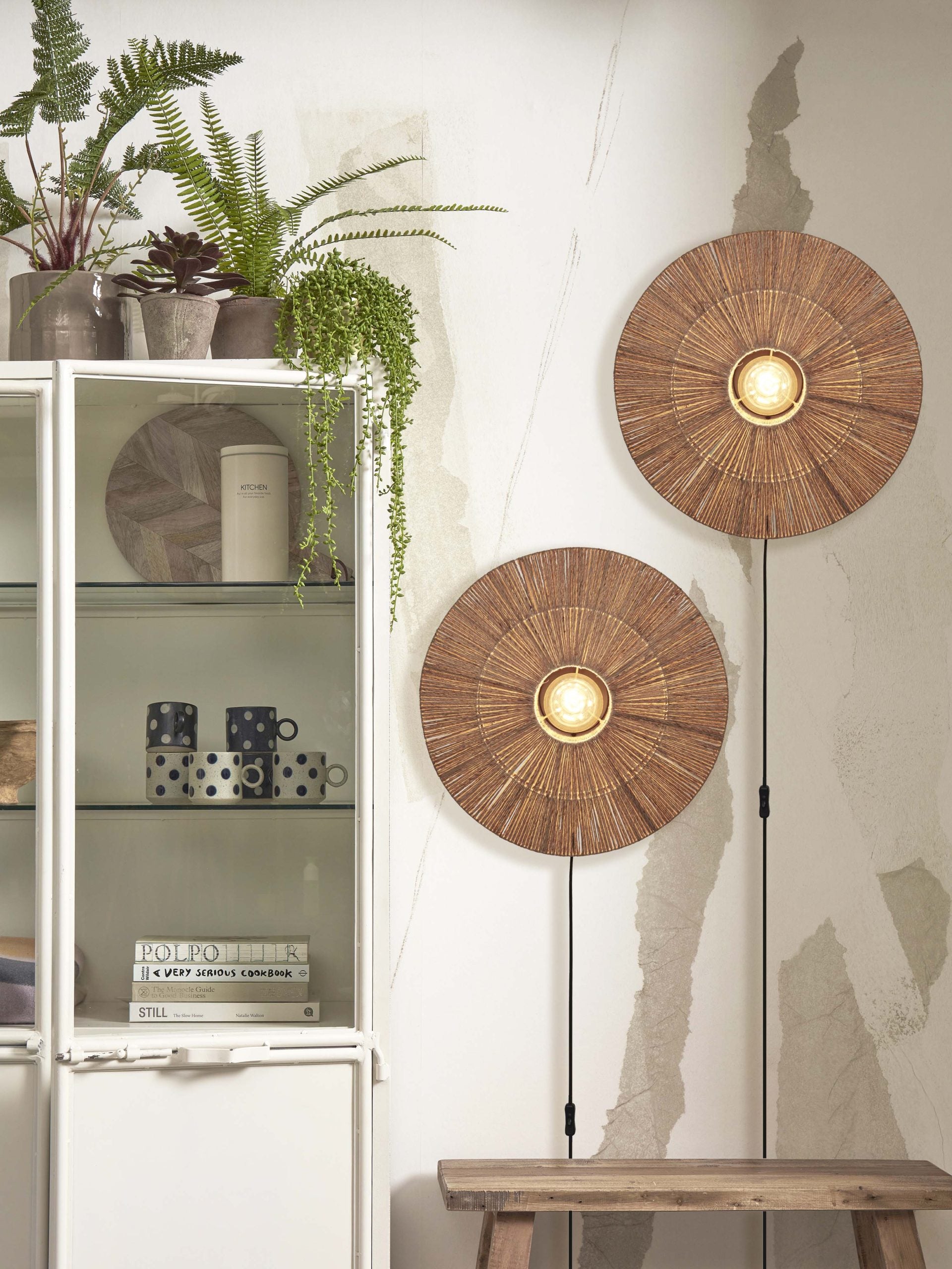 Wall Lamp - IGUAZU - Jute / Disc