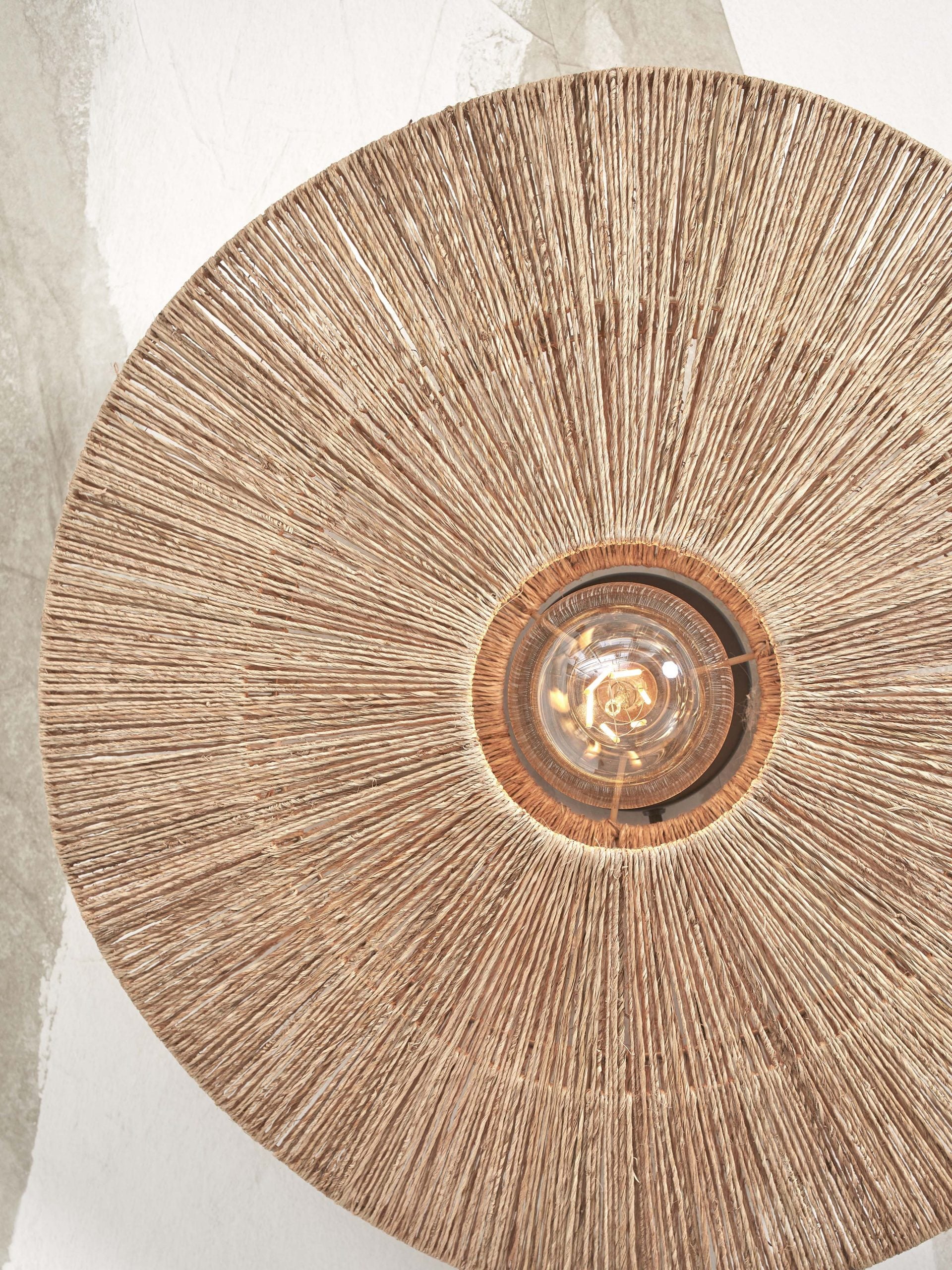 Wall Lamp - IGUAZU - Jute / Disc