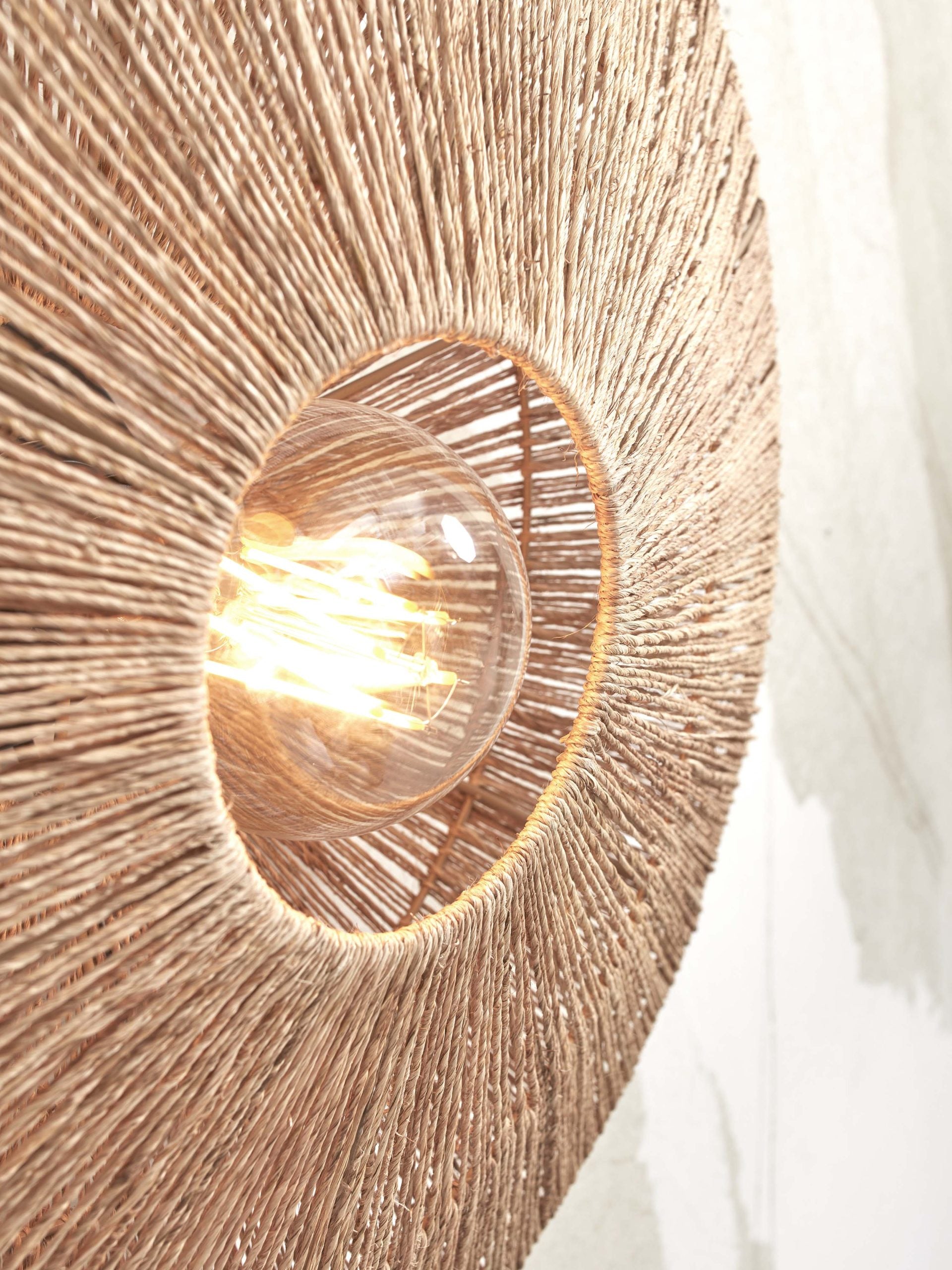 Wall Lamp - IGUAZU - Jute / Disc
