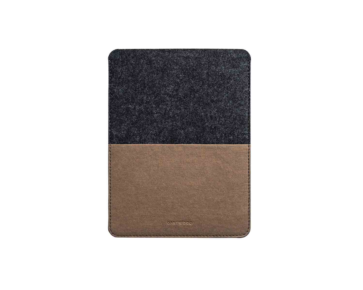 ipad macbook sleeves felt corkoak 455 11 inch black front
