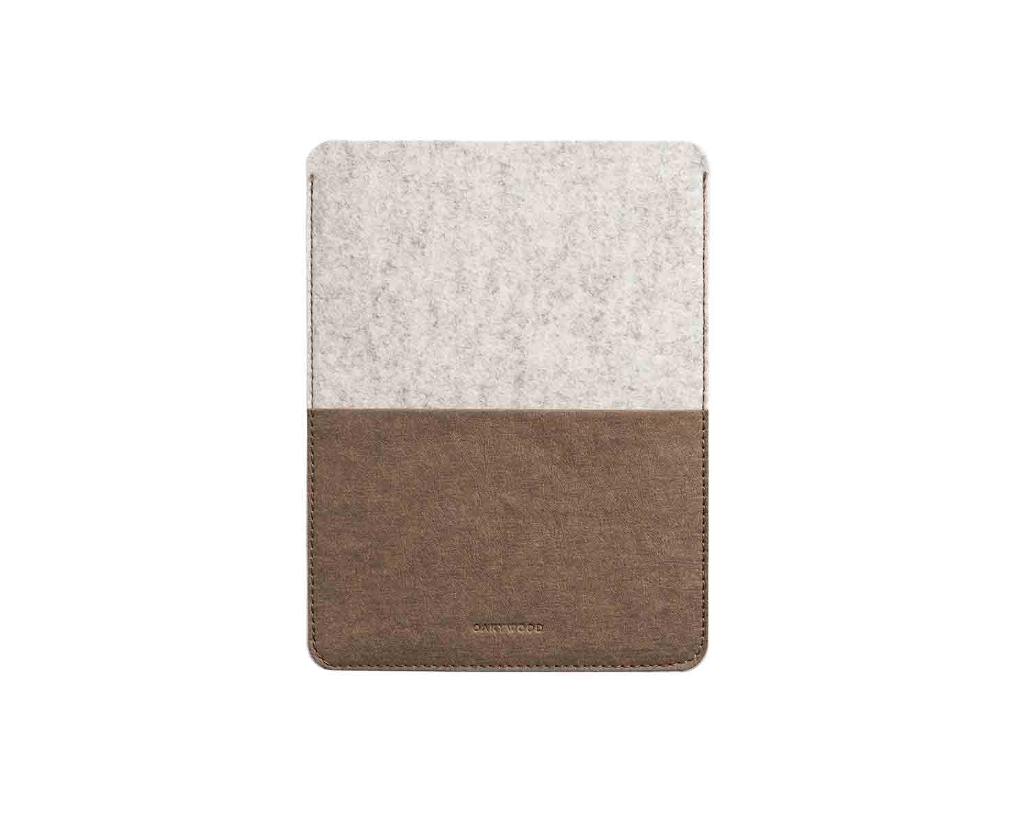 ipad macbook sleeves felt corkoak 457 11 inch white front