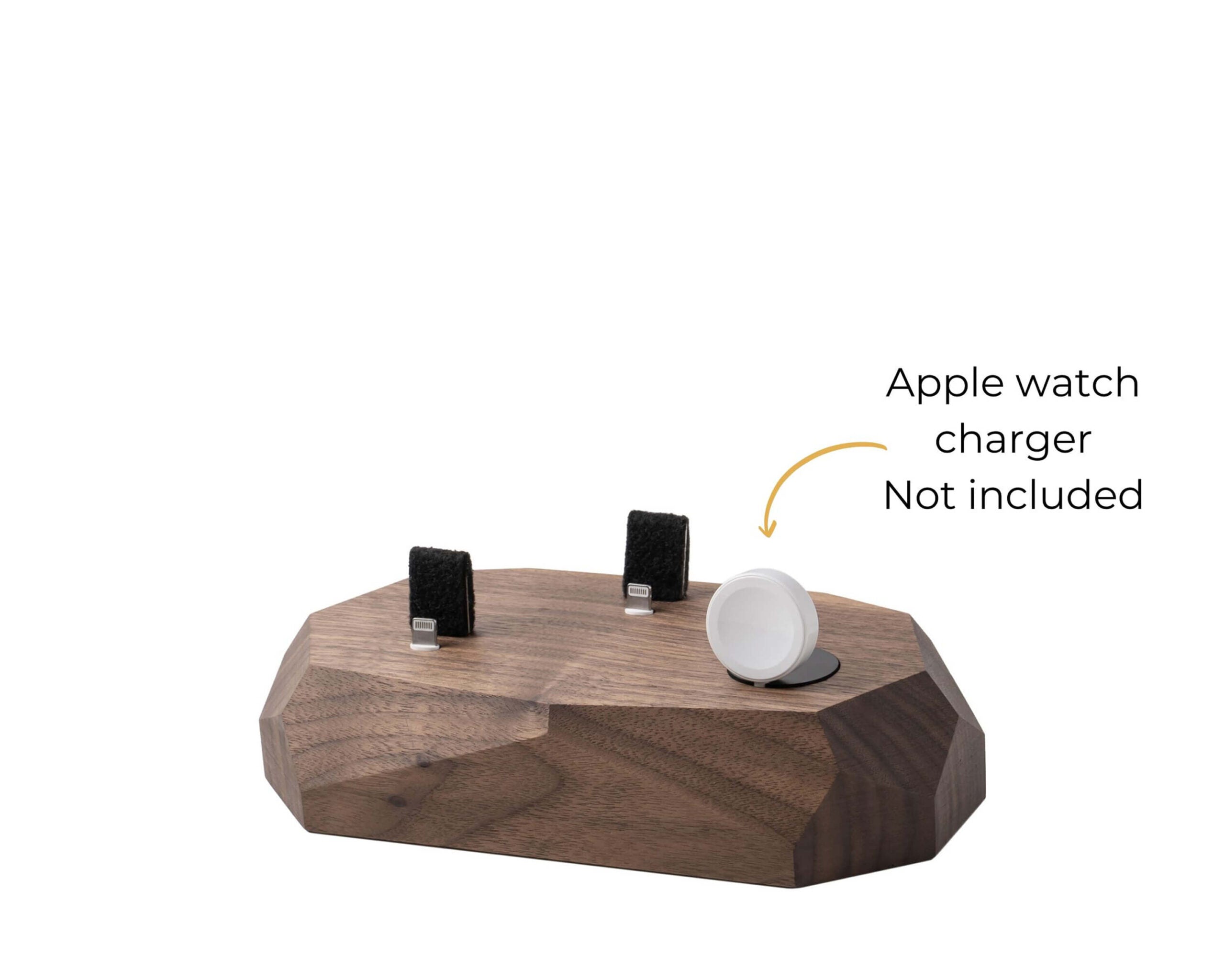 iphone triple dock wanlut oakywood 2