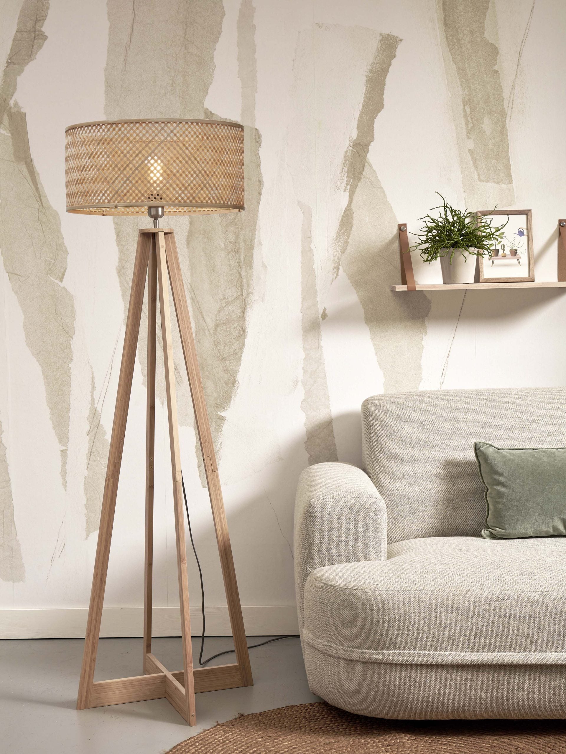 Floor Lamp - JAVA - 4-Legs - Bamboo