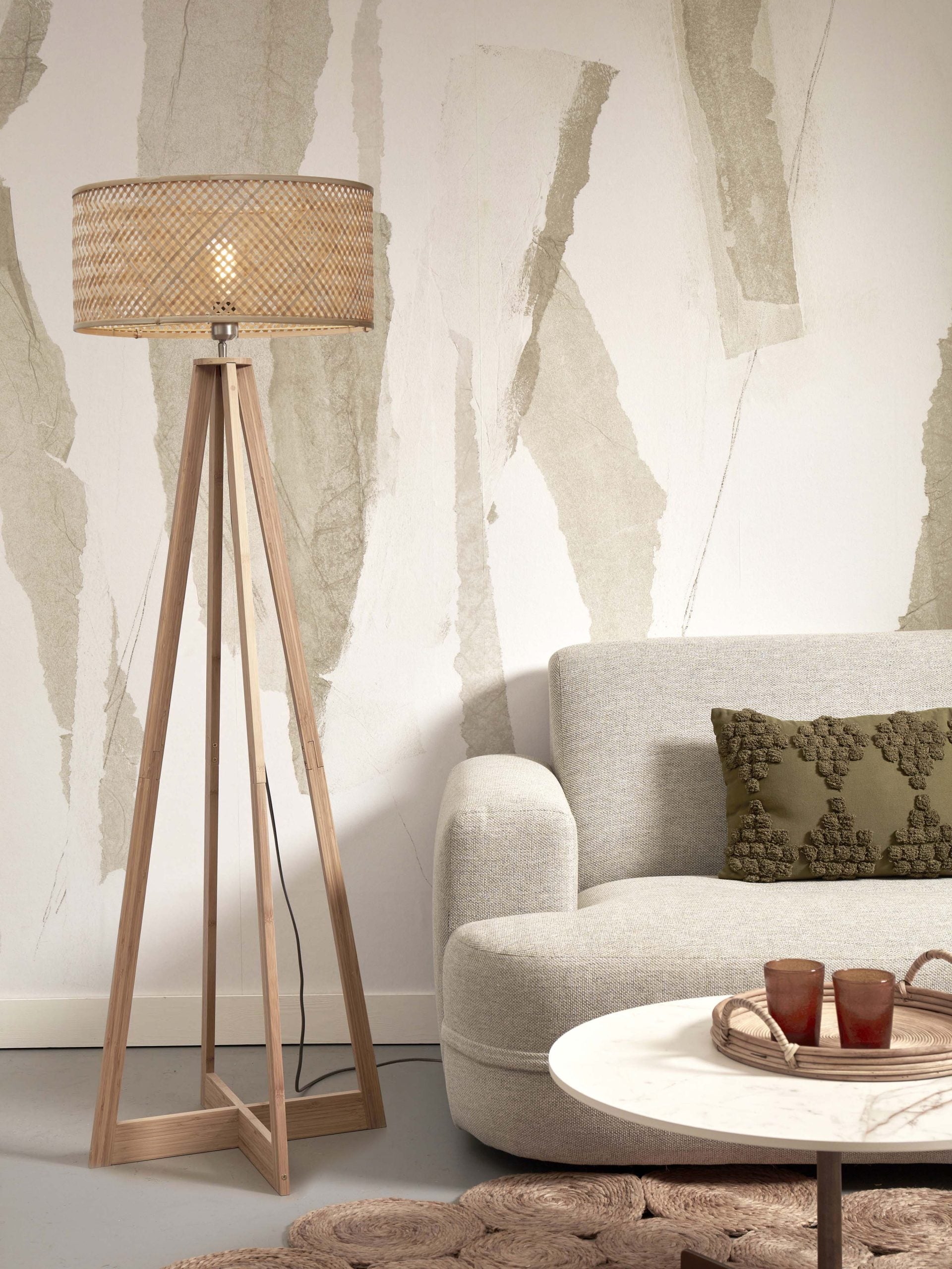 Floor Lamp - JAVA - 4-Legs - Bamboo