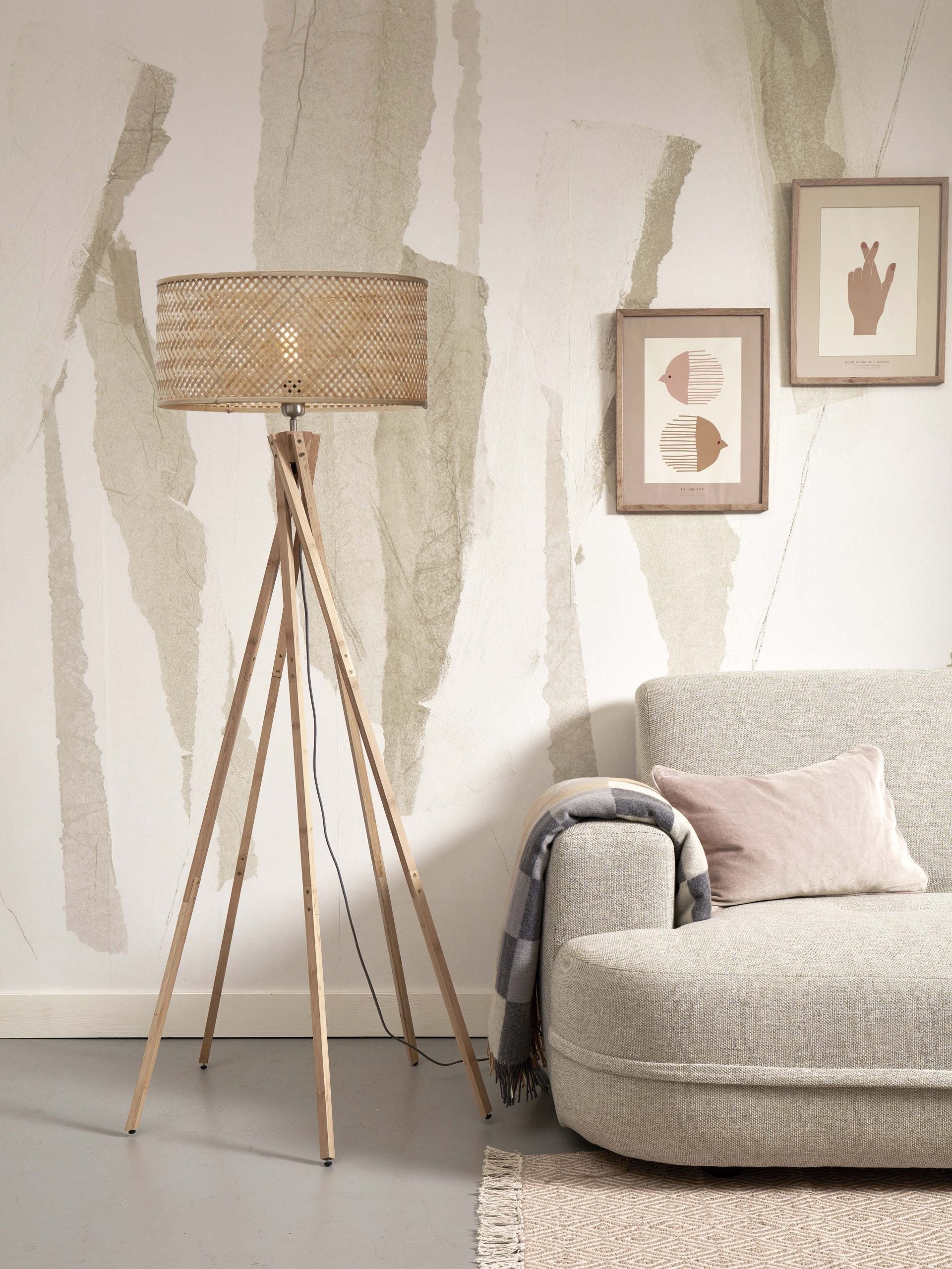 Floor Lamp - JAVA - 5-Legs - Bamboo