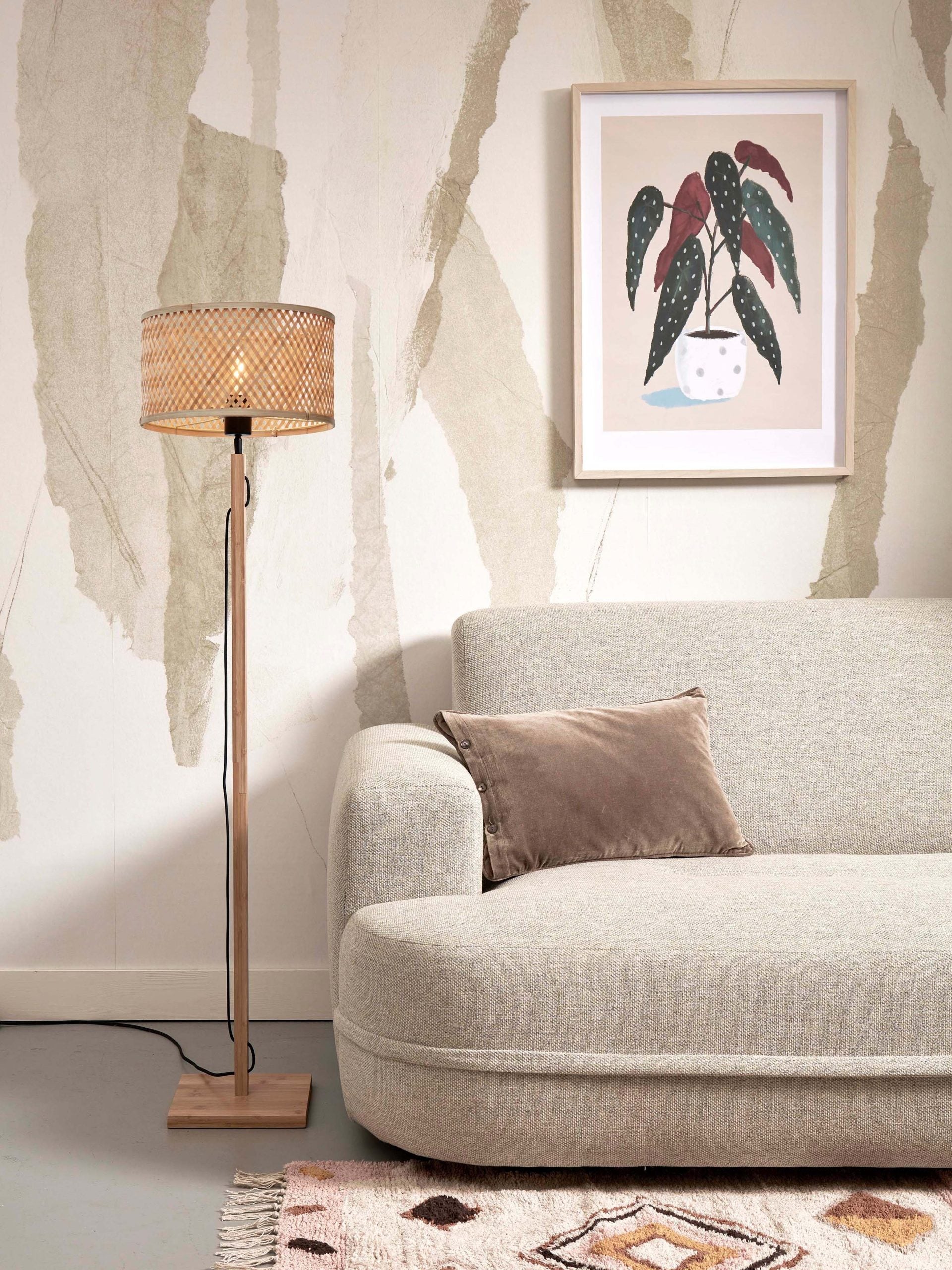 Floor Lamp - JAVA - Straight - Bamboo