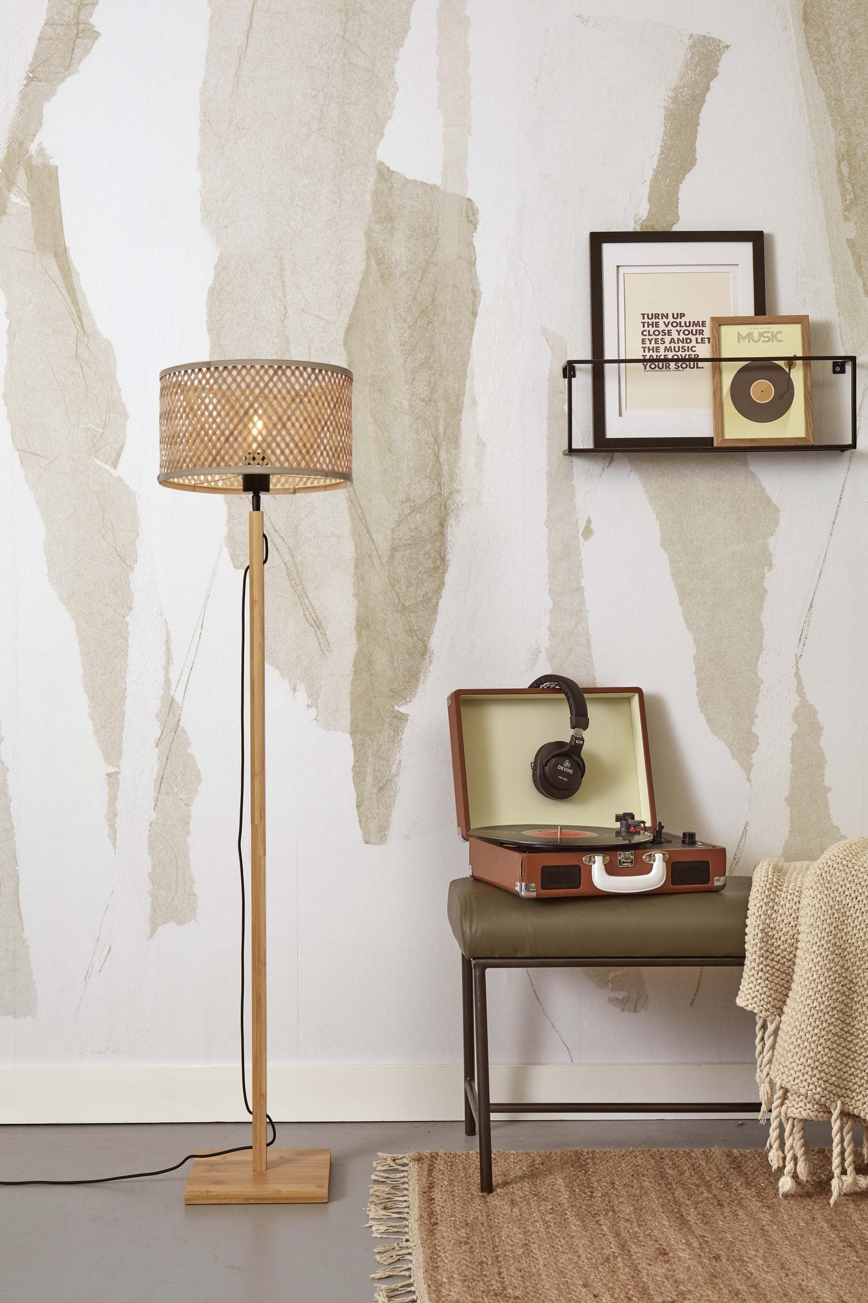 Floor Lamp - JAVA - Straight - Bamboo
