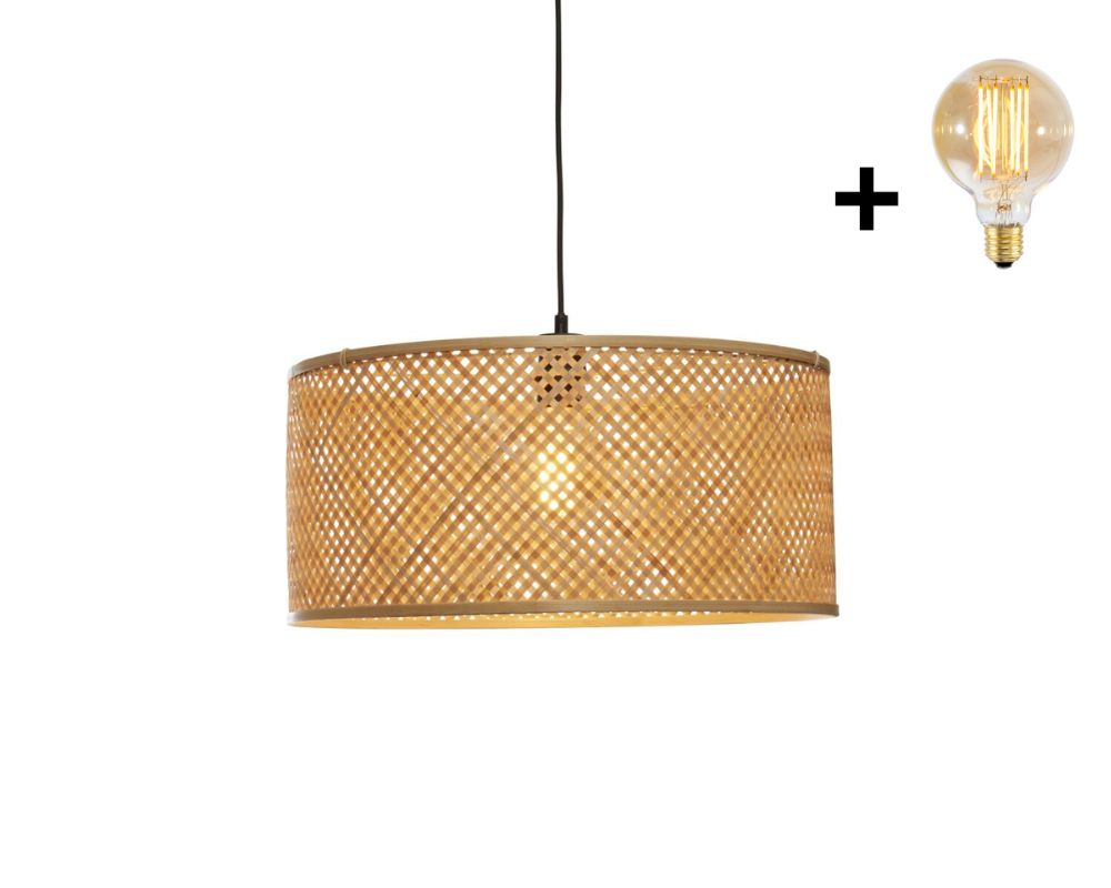 Hanglamp - JAVA - Bamboe - Rond / Recht