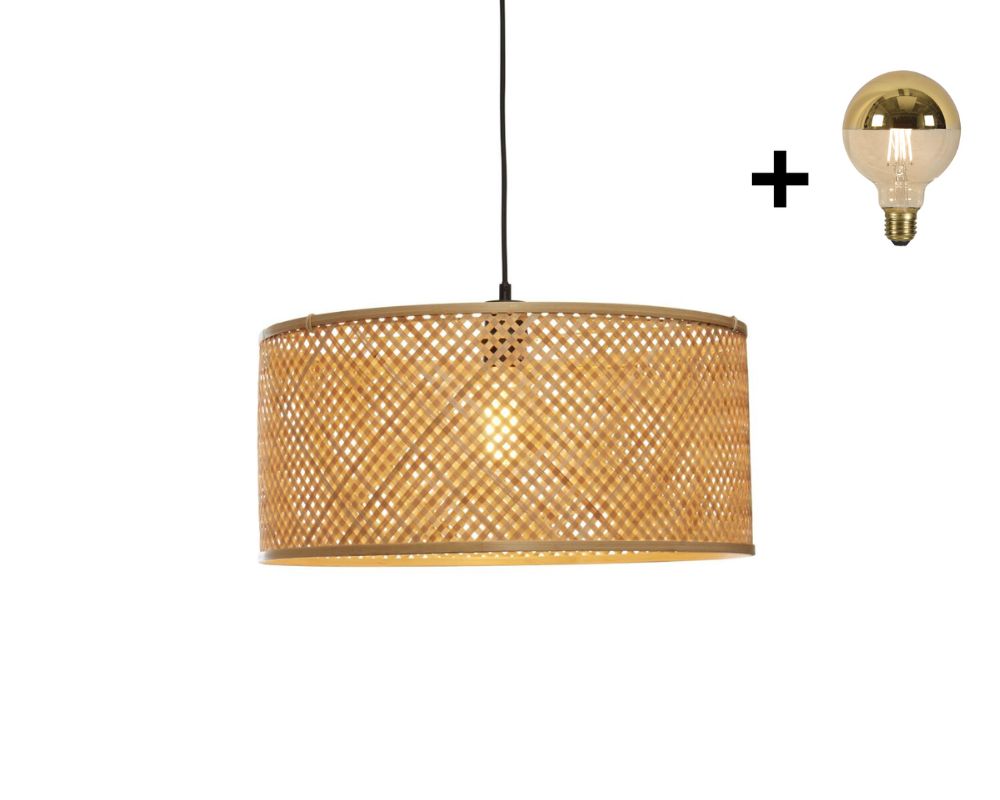 Hanglamp - JAVA - Bamboe - Rond / Recht