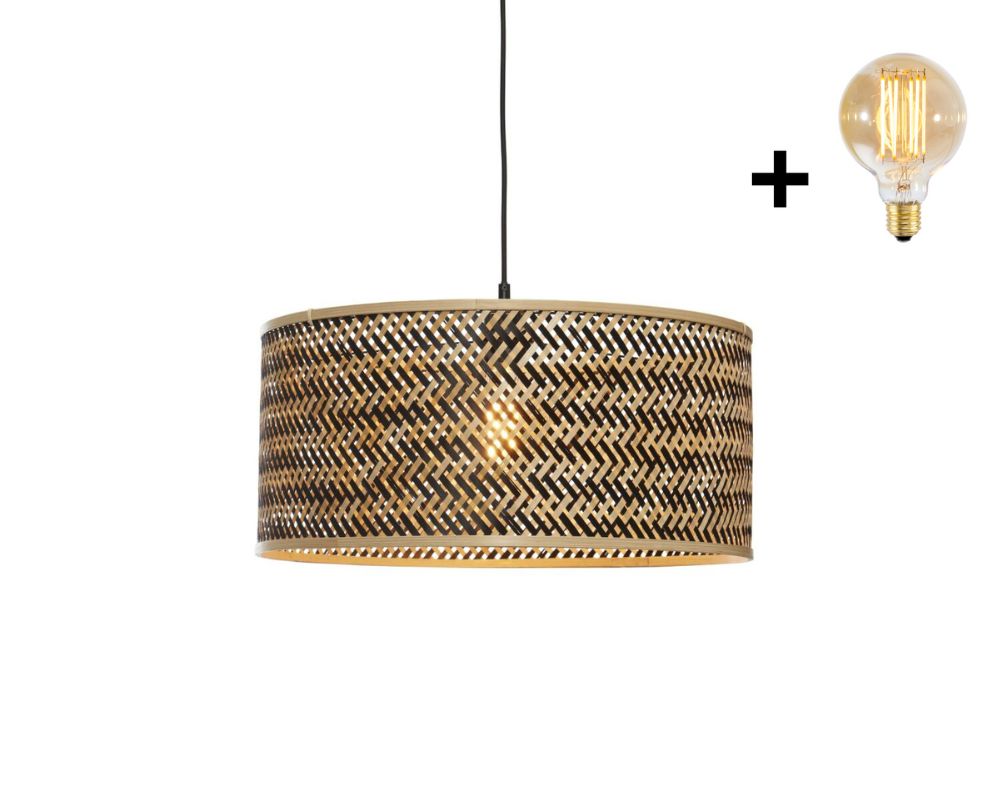 Hanglamp - JAVA - Bamboe - Rond / Recht