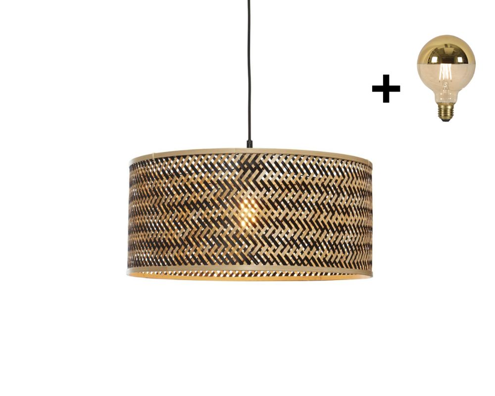 Hanglamp - JAVA - Bamboe - Rond / Recht