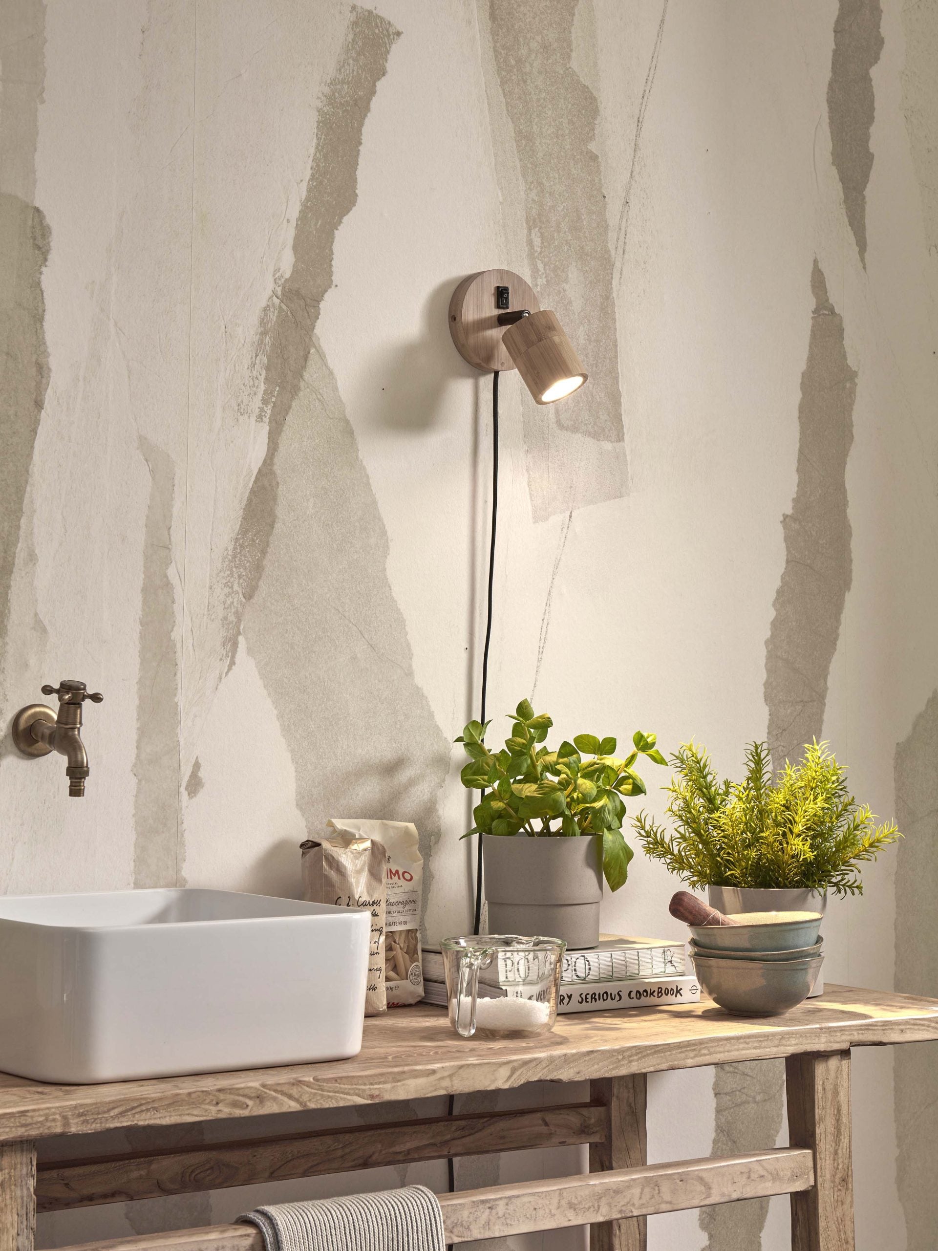 Wall Spotlight - JAVA - Bamboo