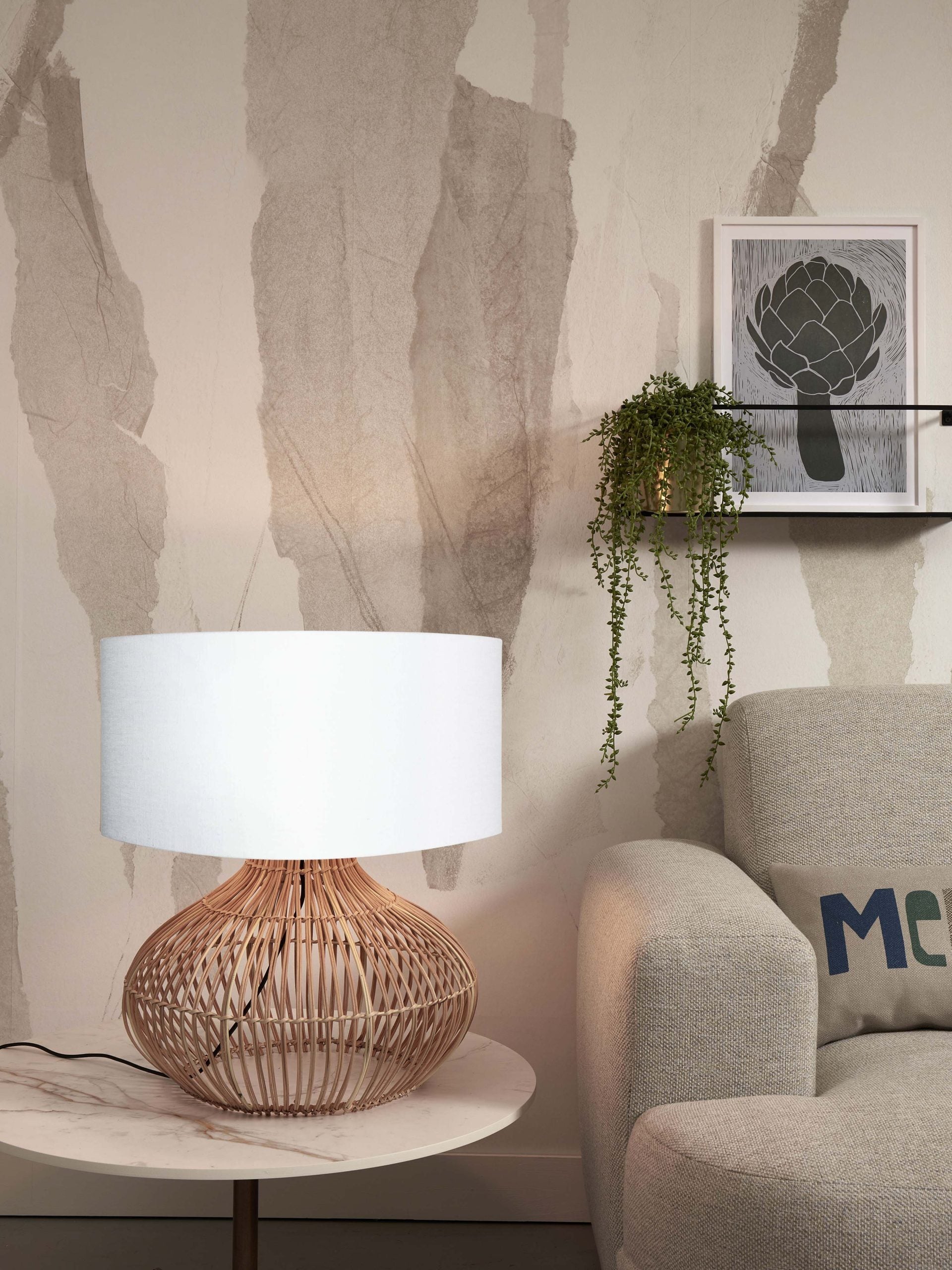 Table Lamp - KALAHARI - Rattan