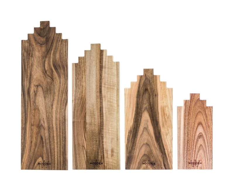 kitchen board set walnut