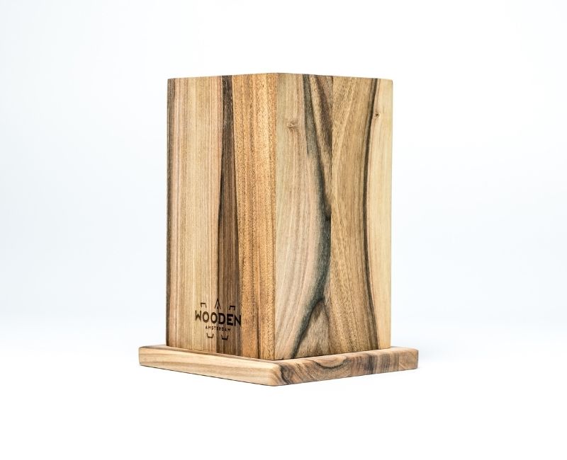 knife holder walnut