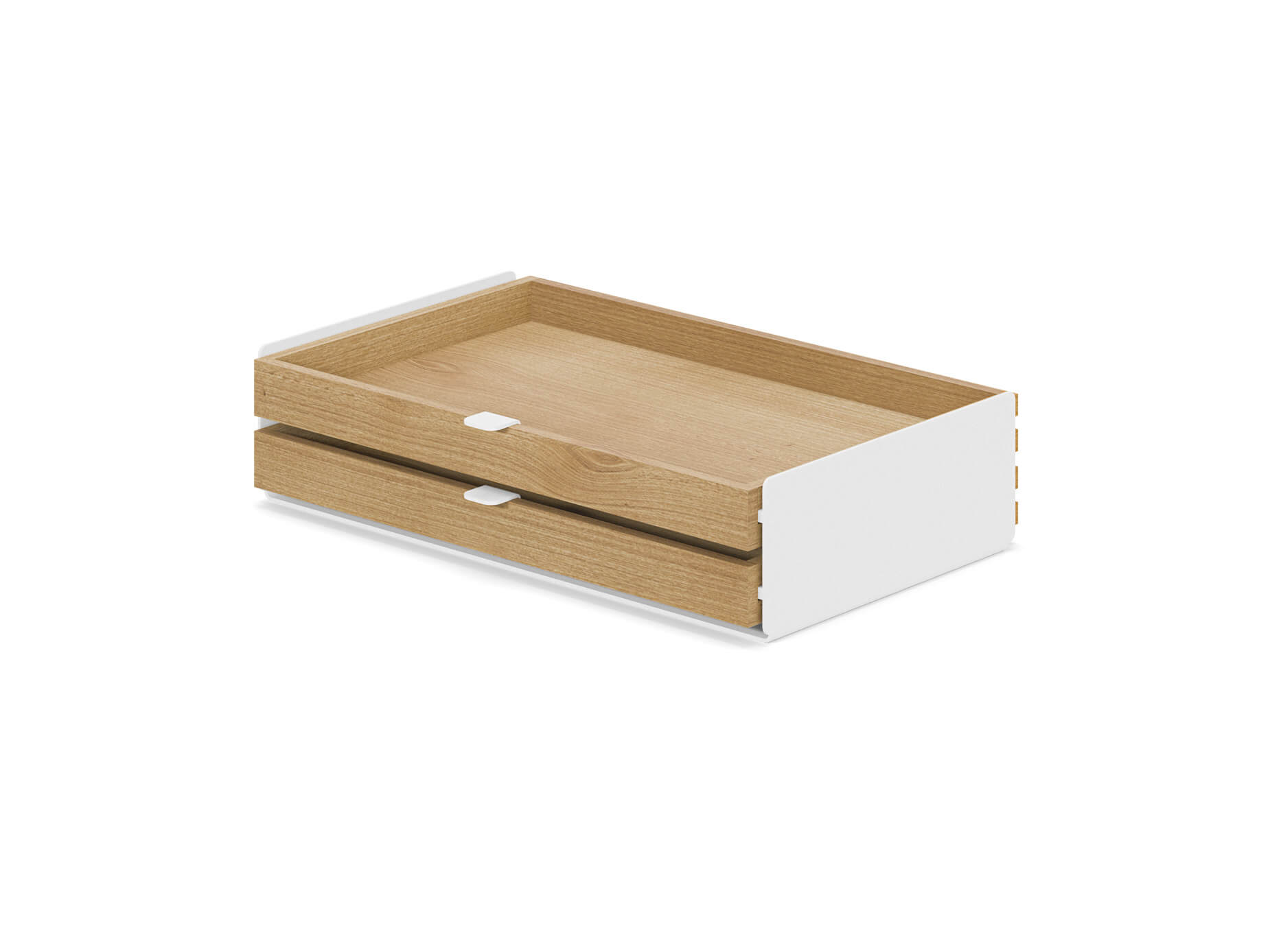 large modular drawer oak dual white legs dual desk shelf add on oakywood