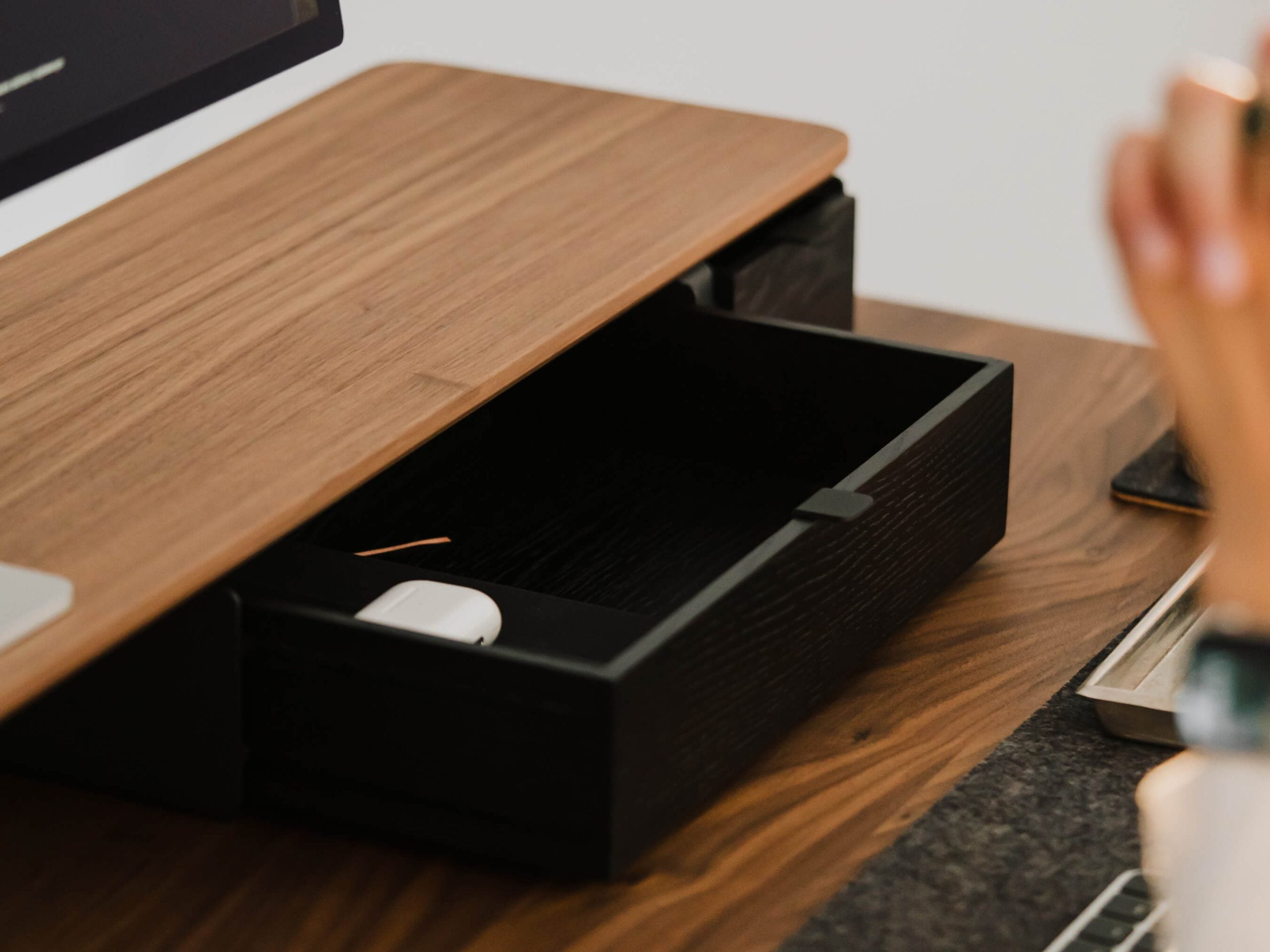 large modular drawer dual desk shelf add on