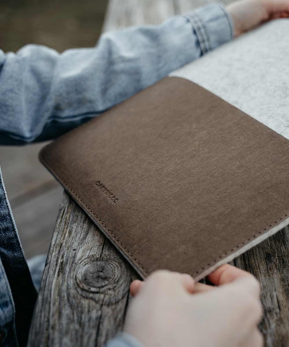 macbook sleeves grey cork22etui kwadrat