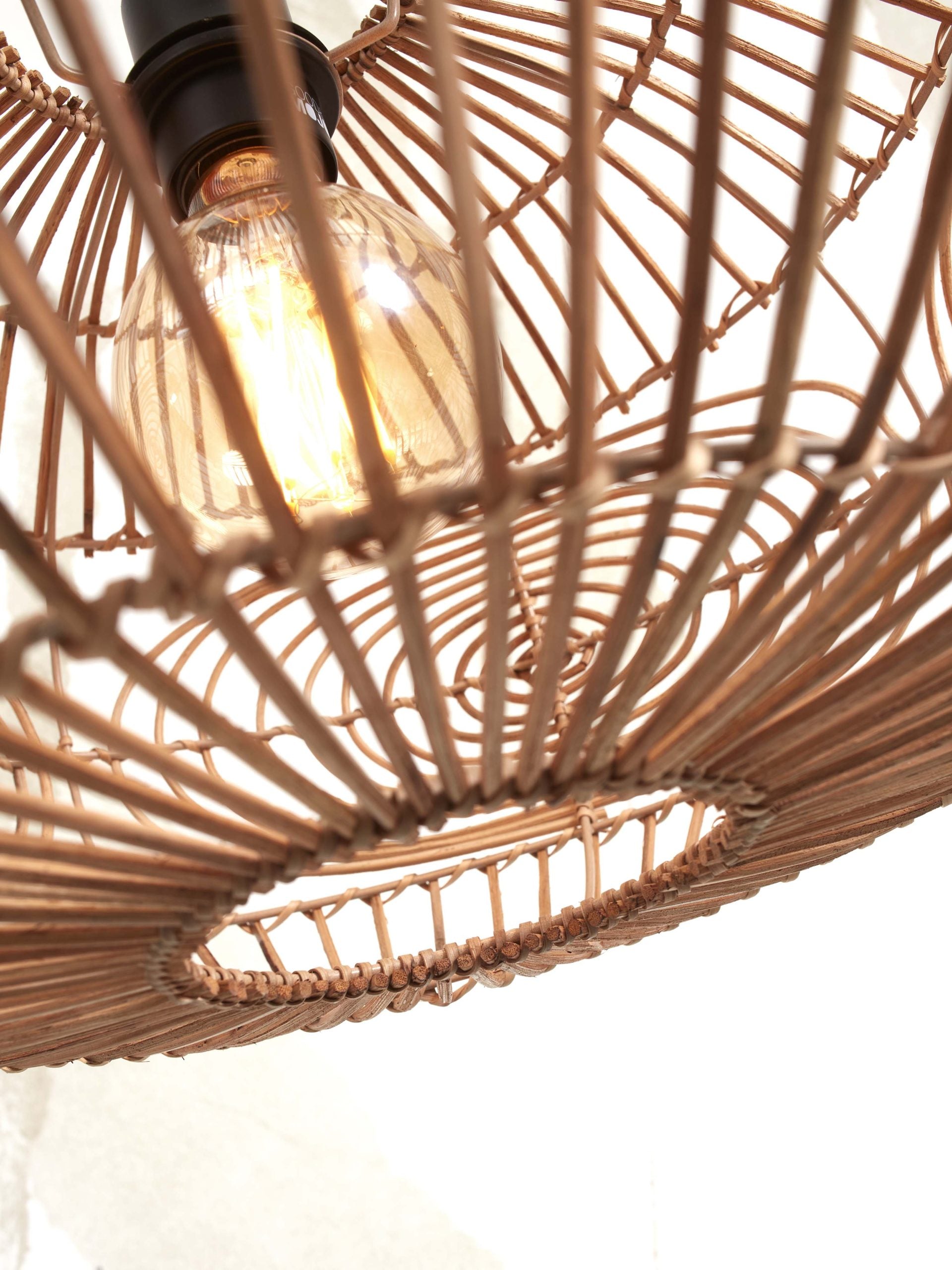Ceiling Lamp - MADEIRA - Rattan / Ellipse