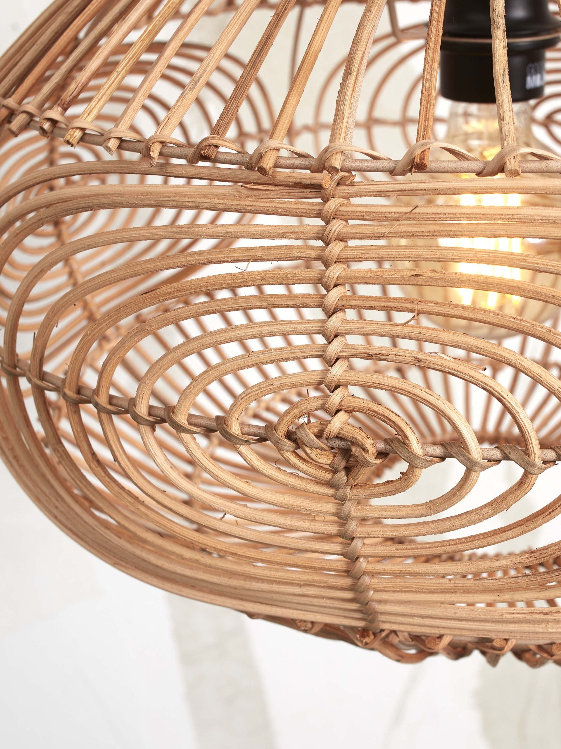 Ceiling Lamp - MADEIRA - Rattan / Ellipse