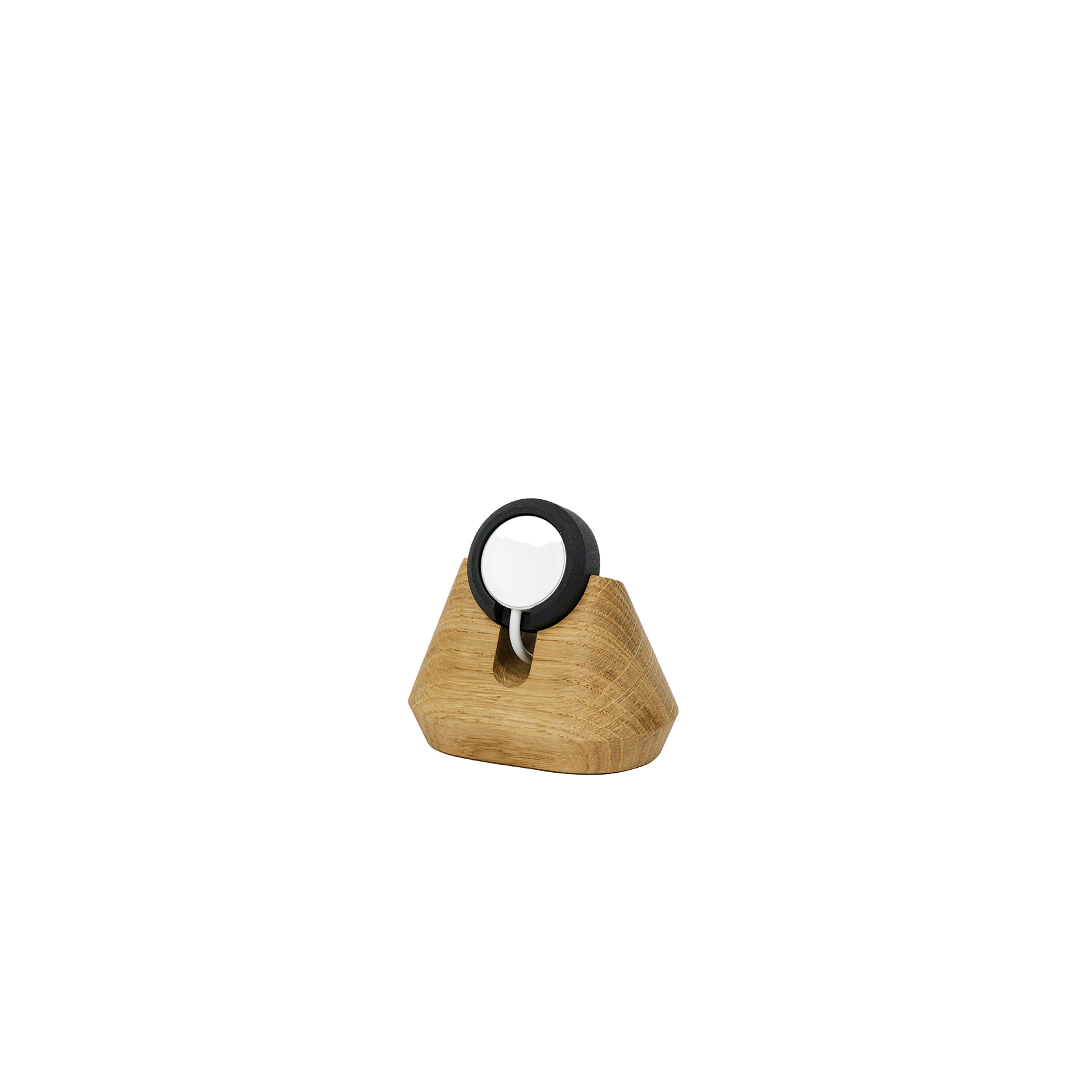 magnetic charging apple watch stand oak