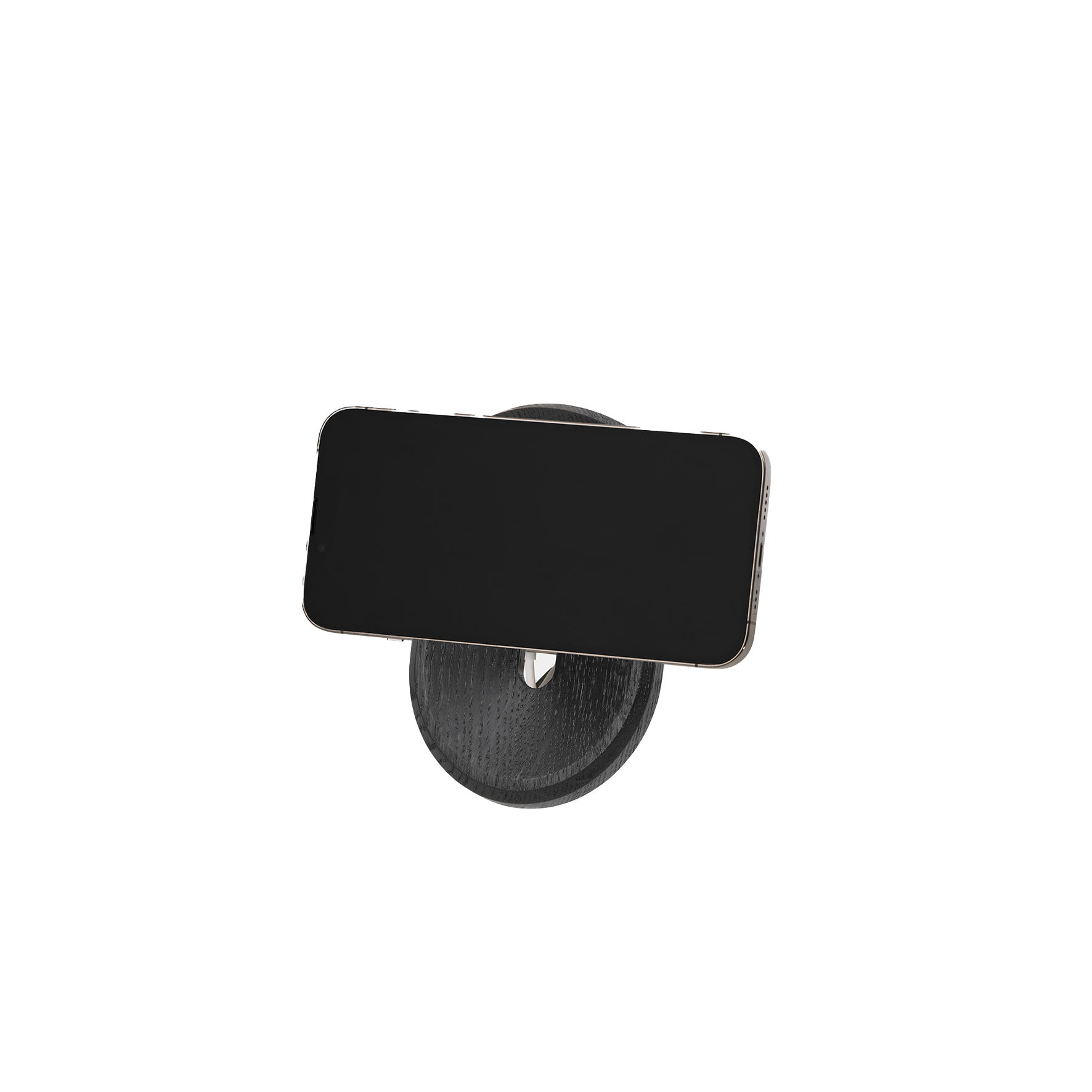 magsafe iphone desk shelf mount oak