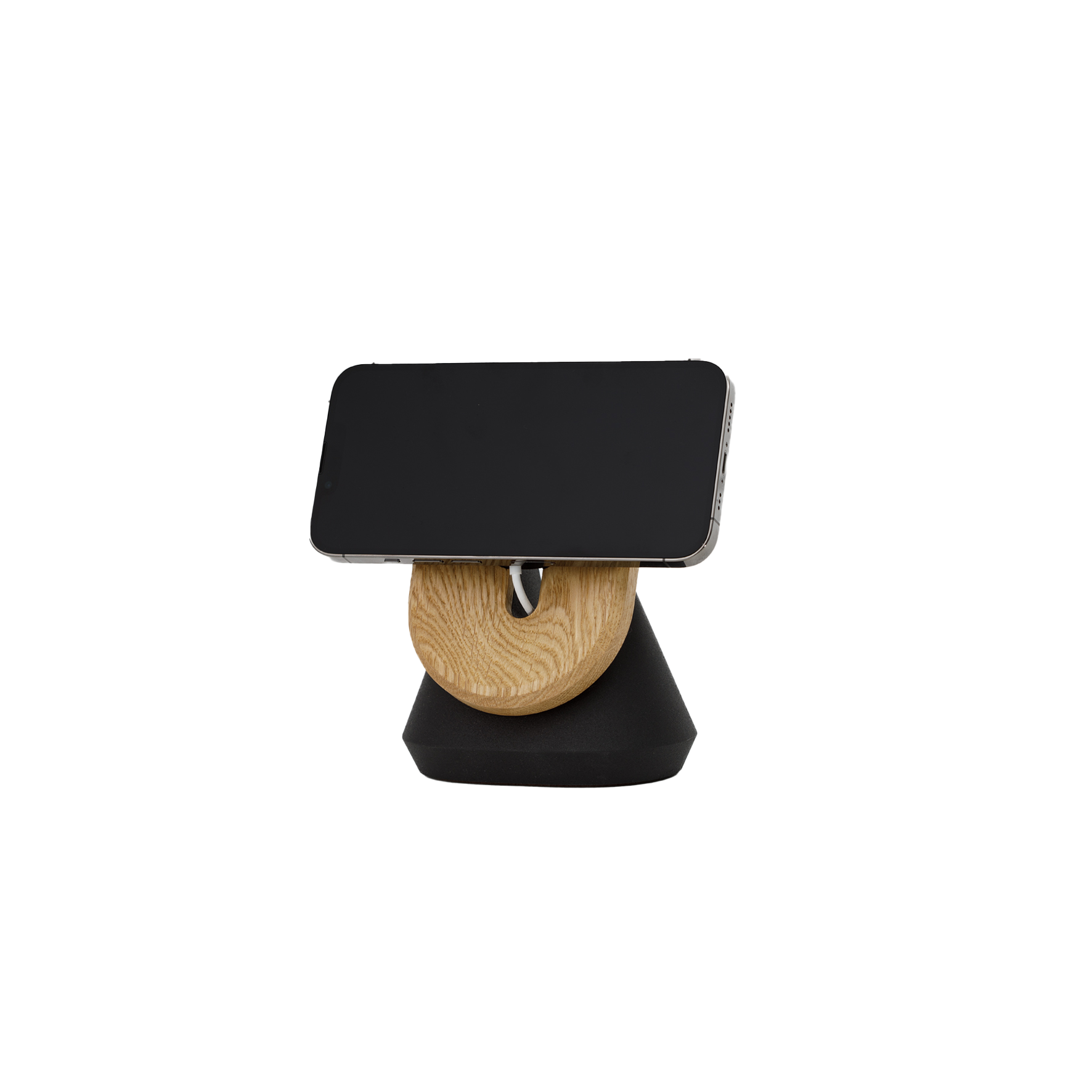 magsafe iphone stand oak