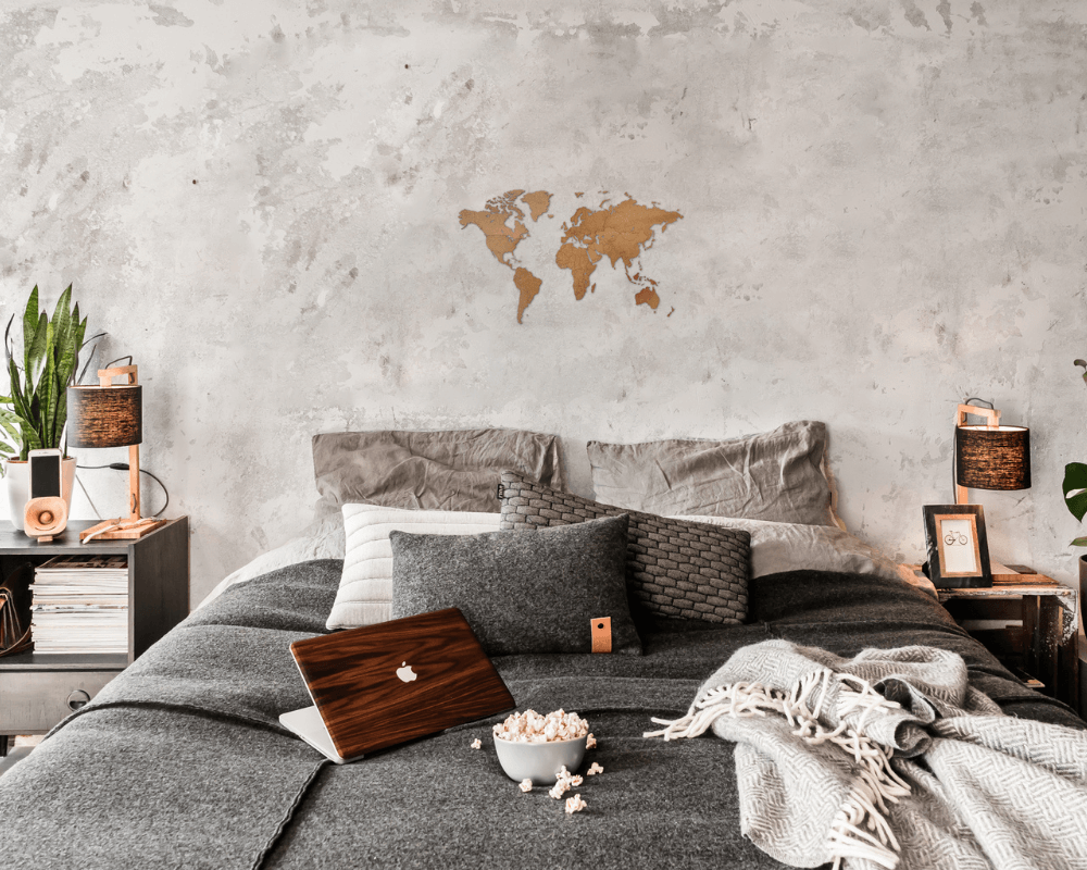 wooden world map diy brown hdf