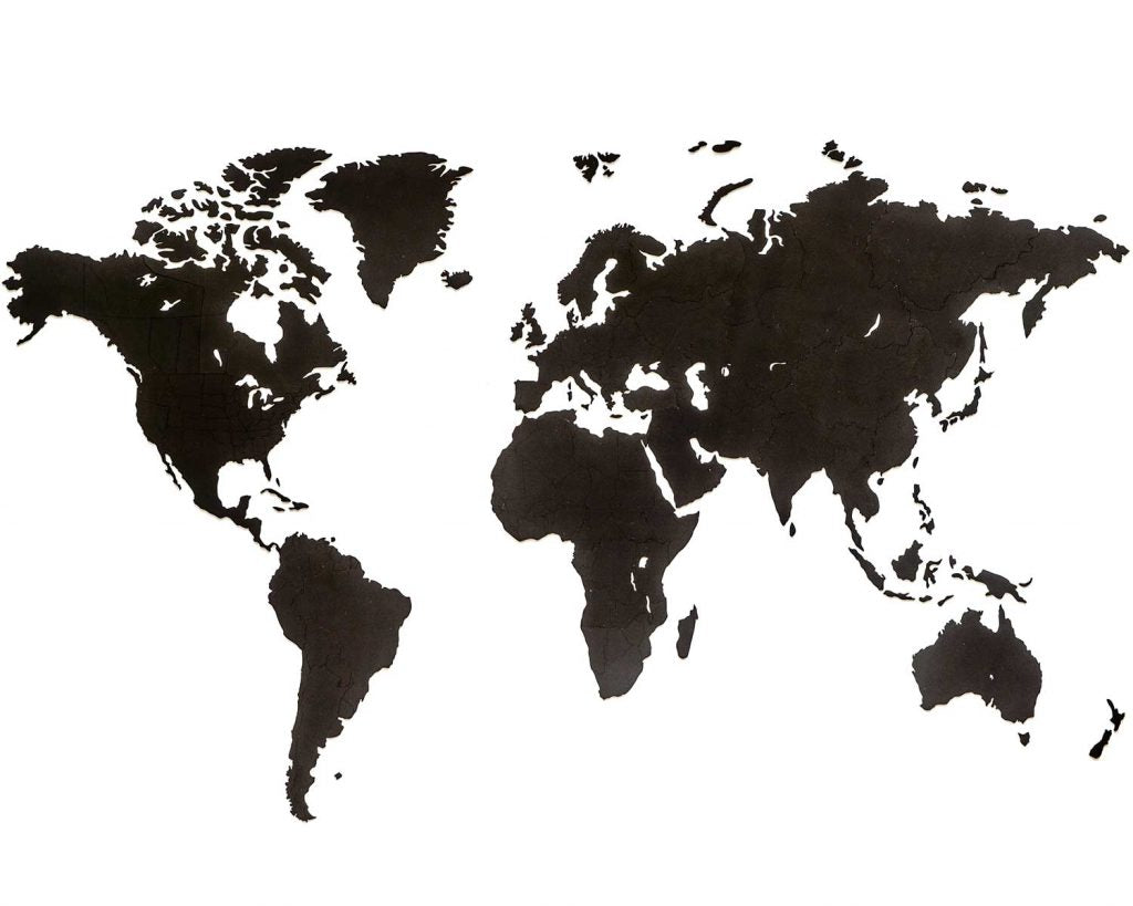 Wooden World Map - DIY - HDF