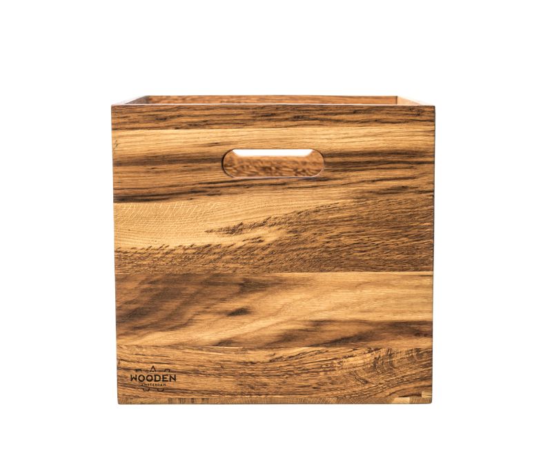 wooden vinyl record box lp storage box