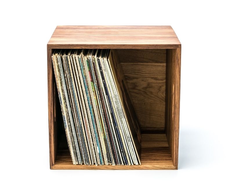 Lp Box Hout Wooden Vinyl Record Box | LP Storage Box | Wooden Amsterdam
