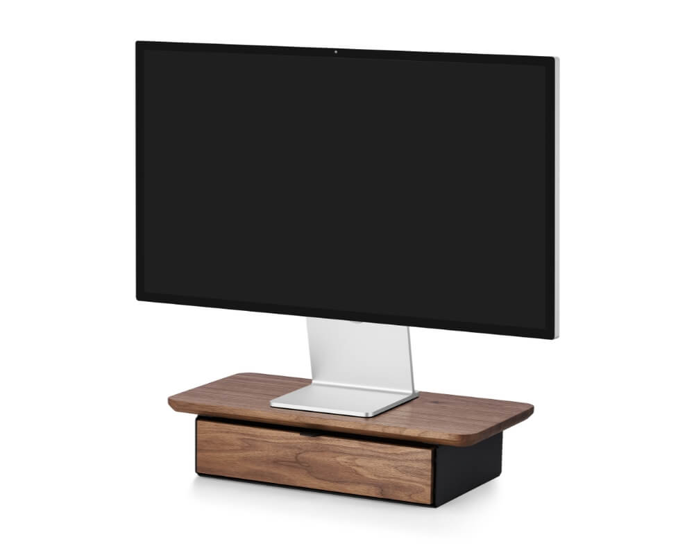 oakywood desk shelf mini walnut black single drawer wooden amsterdam urban sustainable lifestyle 4 1303wnbsd
