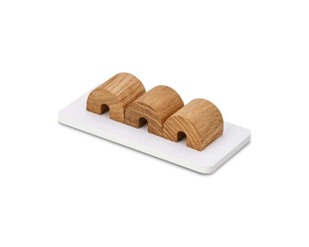 oakywood magnetic cable holder oak white wooden amsterdam 1910oakwh 2