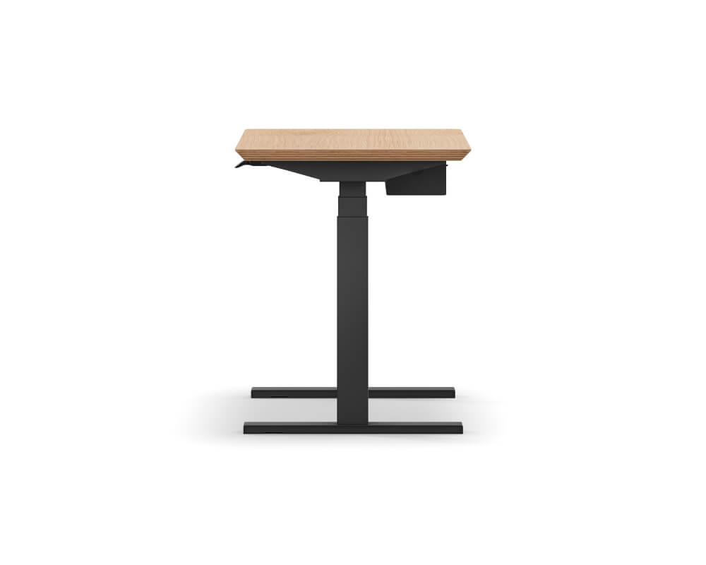oakywood standing desk pro mini bundle oak veneer black wooden amsterdam 18p11oakv 3