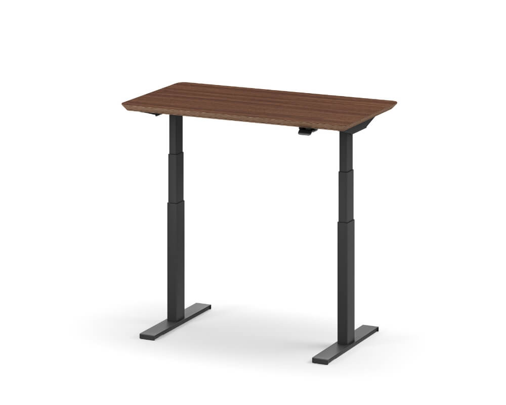 oakywood standing desk pro mini walnut veneer black wooden amsterdam 18p11wnv 2