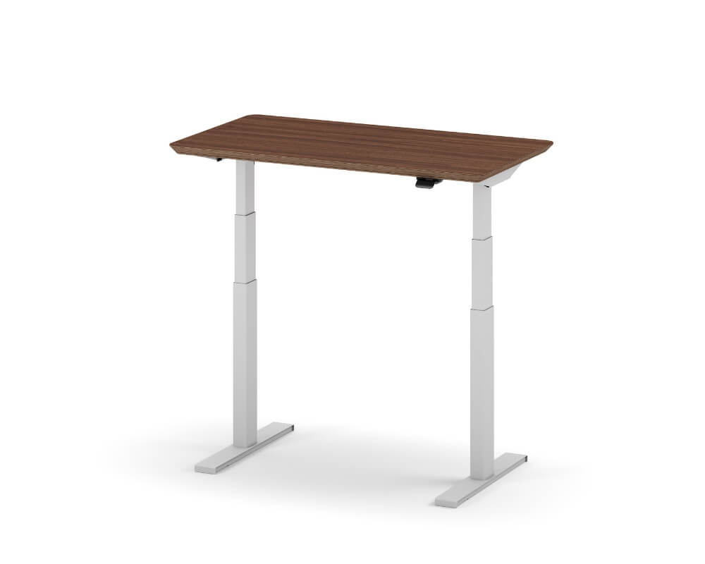 oakywood standing desk pro mini walnut veneer white wooden amsterdam 18p11wnwhv 2